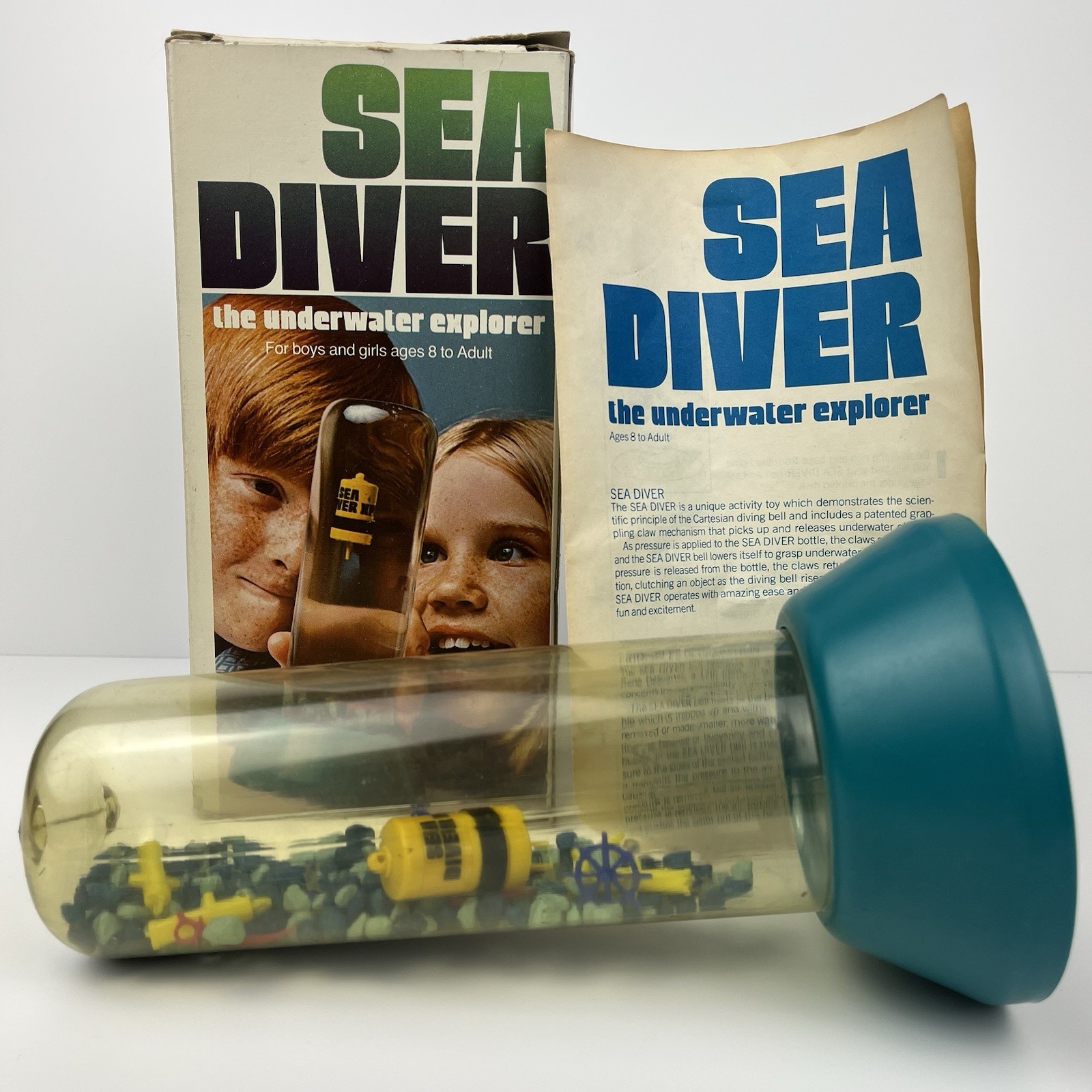 Vintage 1973 Sea Diver Underwater Explorer Parker Brothers in Box w/Instructions