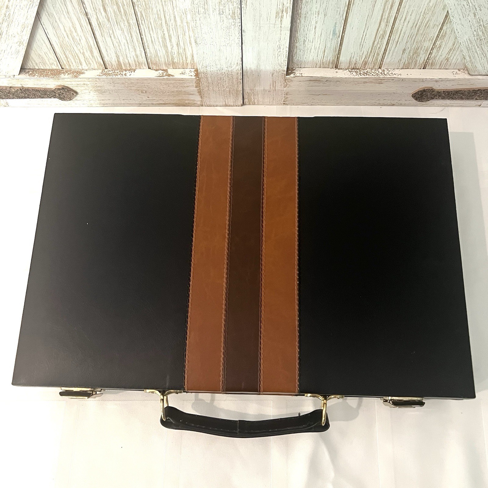 Vintage Reiss Backgammon Travel Game Set Attache Case Complete