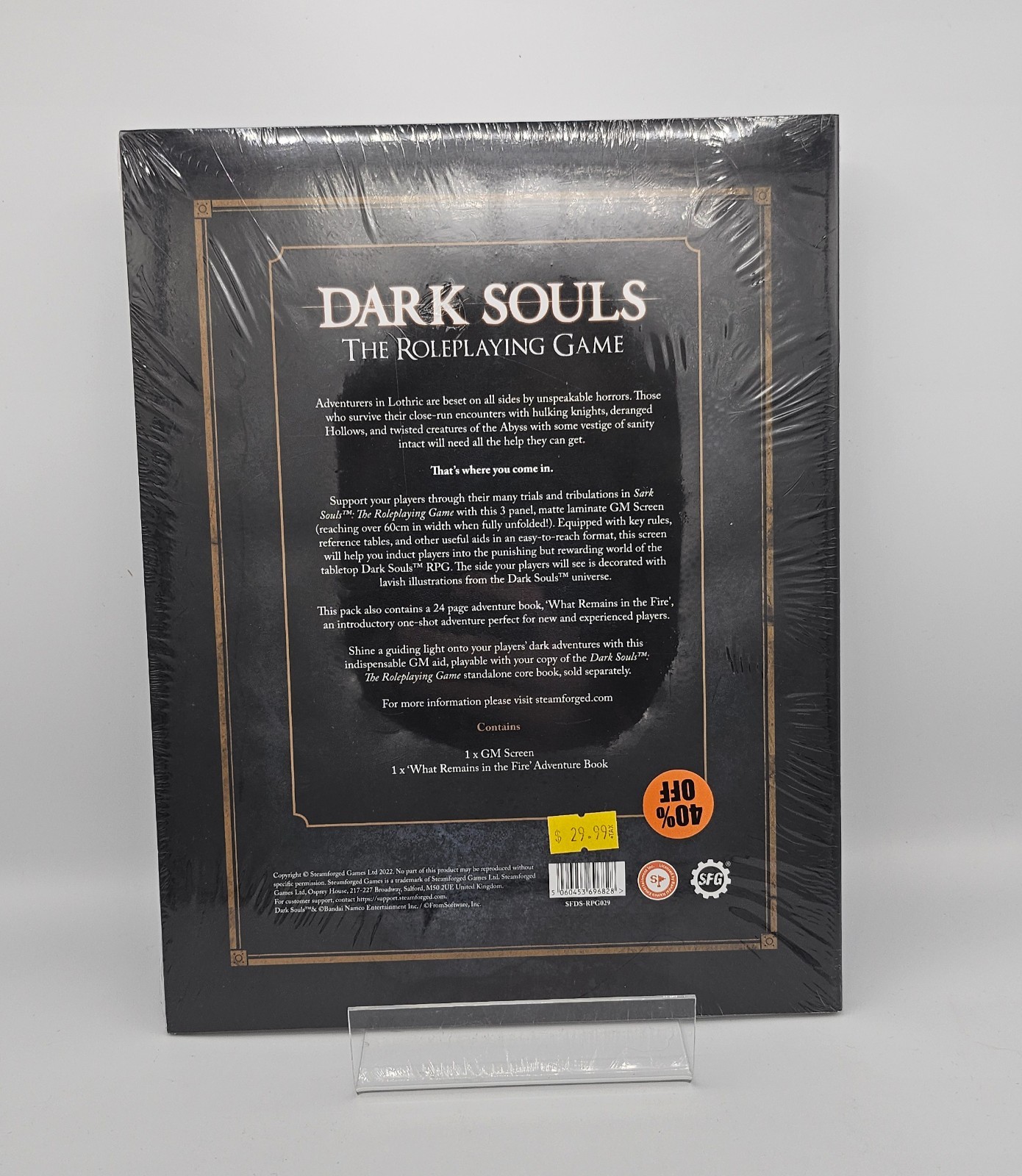 Dark Souls the Roleplaying Game: Games Masters GM RPG Screen Adventure NEW -192