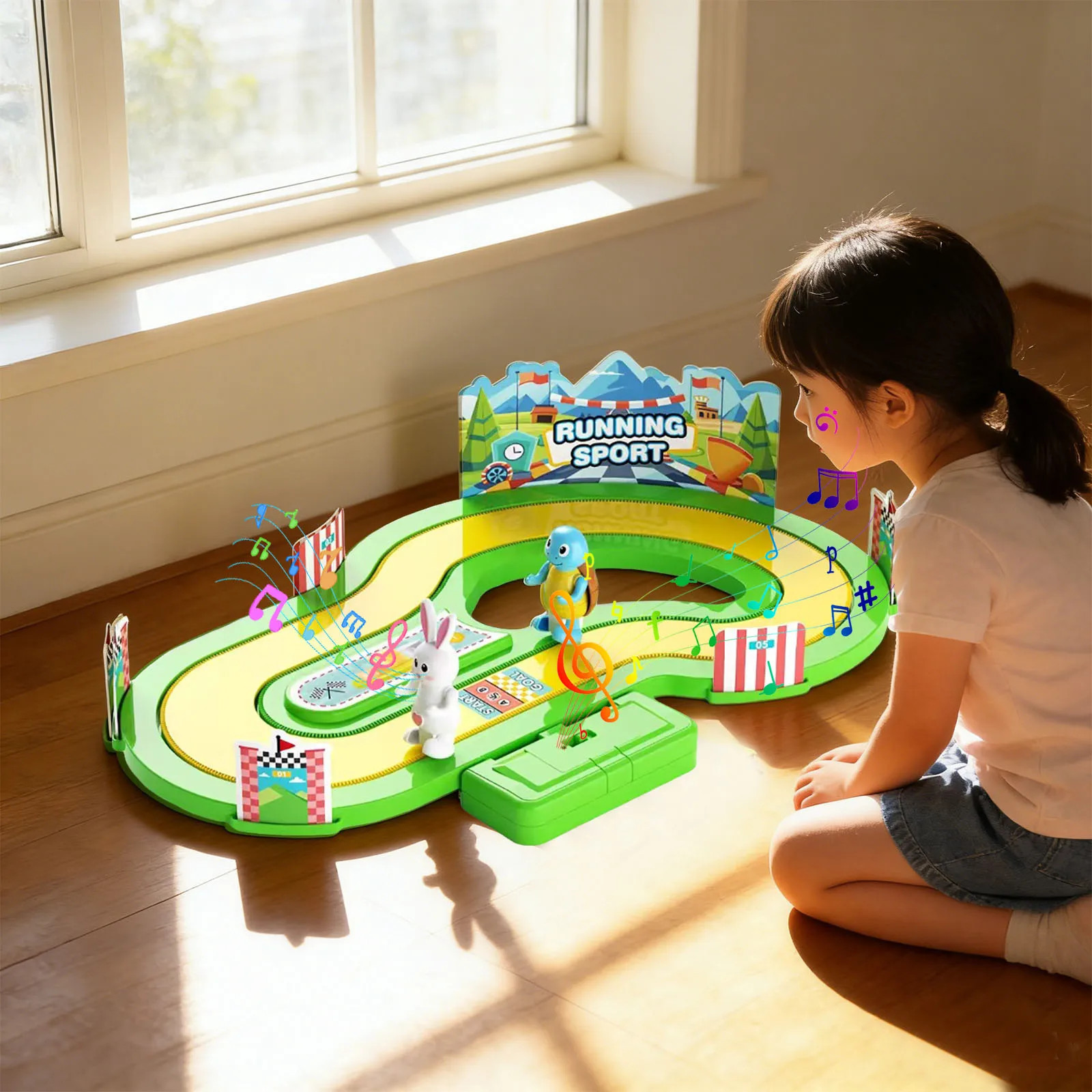 Sensory Racing Game Board 2 Player Parent Child Interactive Activity