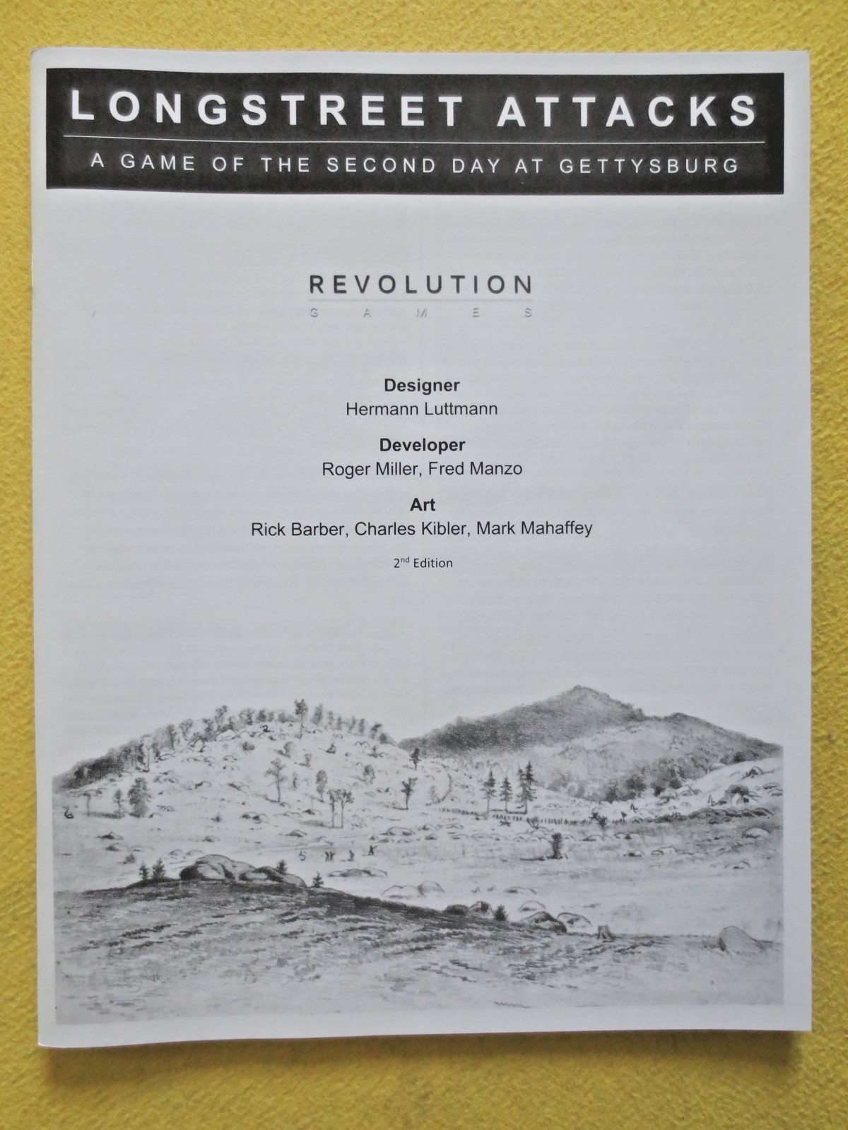 Longstreet Attacks: The Second Day at Gettysburg 2018 Revolution Games unpunched