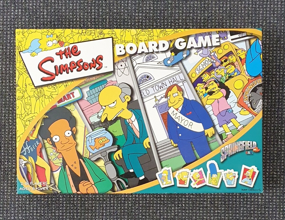 🔶️THE SIMPSONS BOARD GAME SPRINGFIELD USA COMPLETE 2000 +TOP TRUMPS 2003