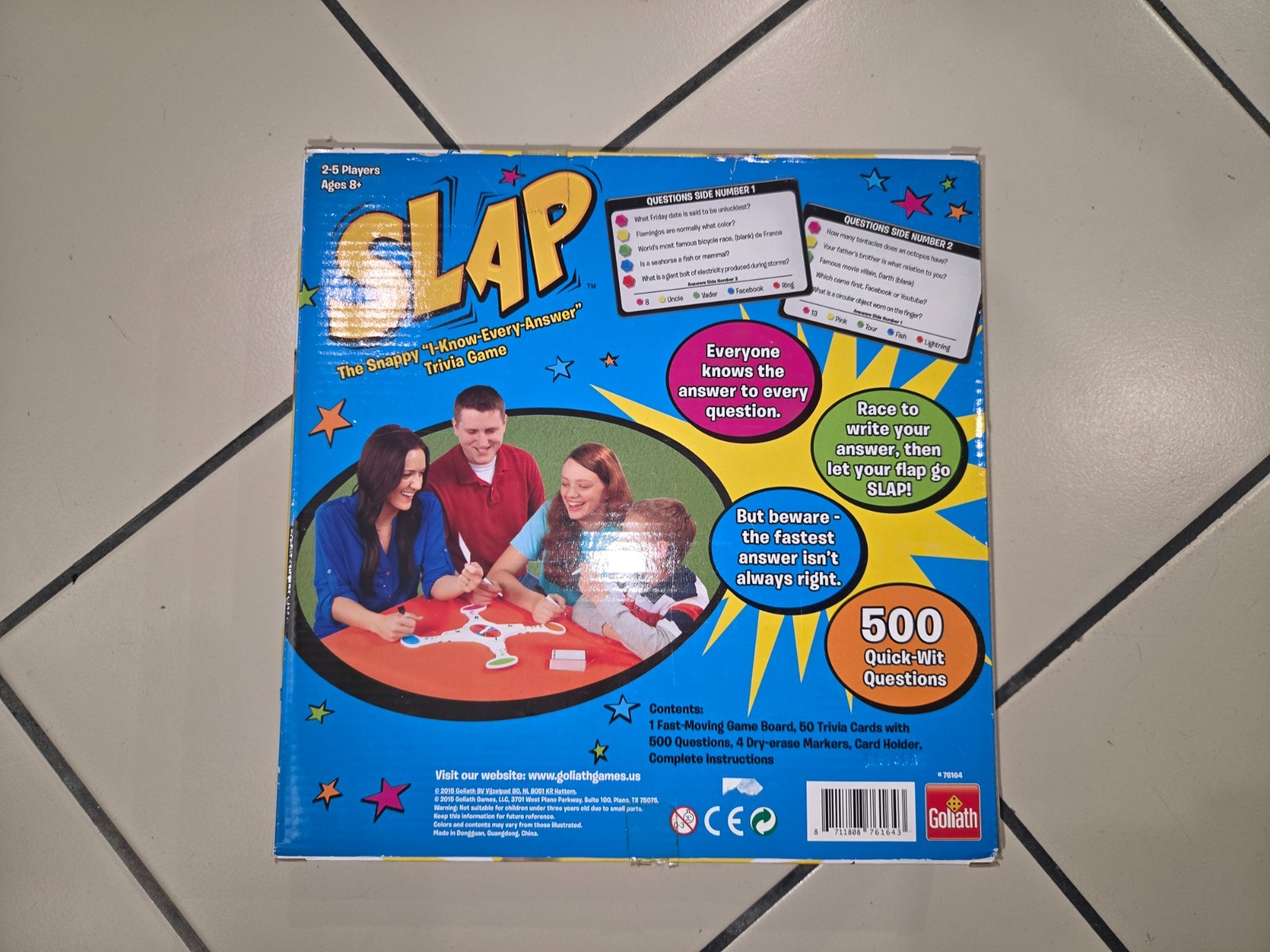 2015 Goliath Games SLAP “The Snappy I Know Every Answer Trivia Game” NEW