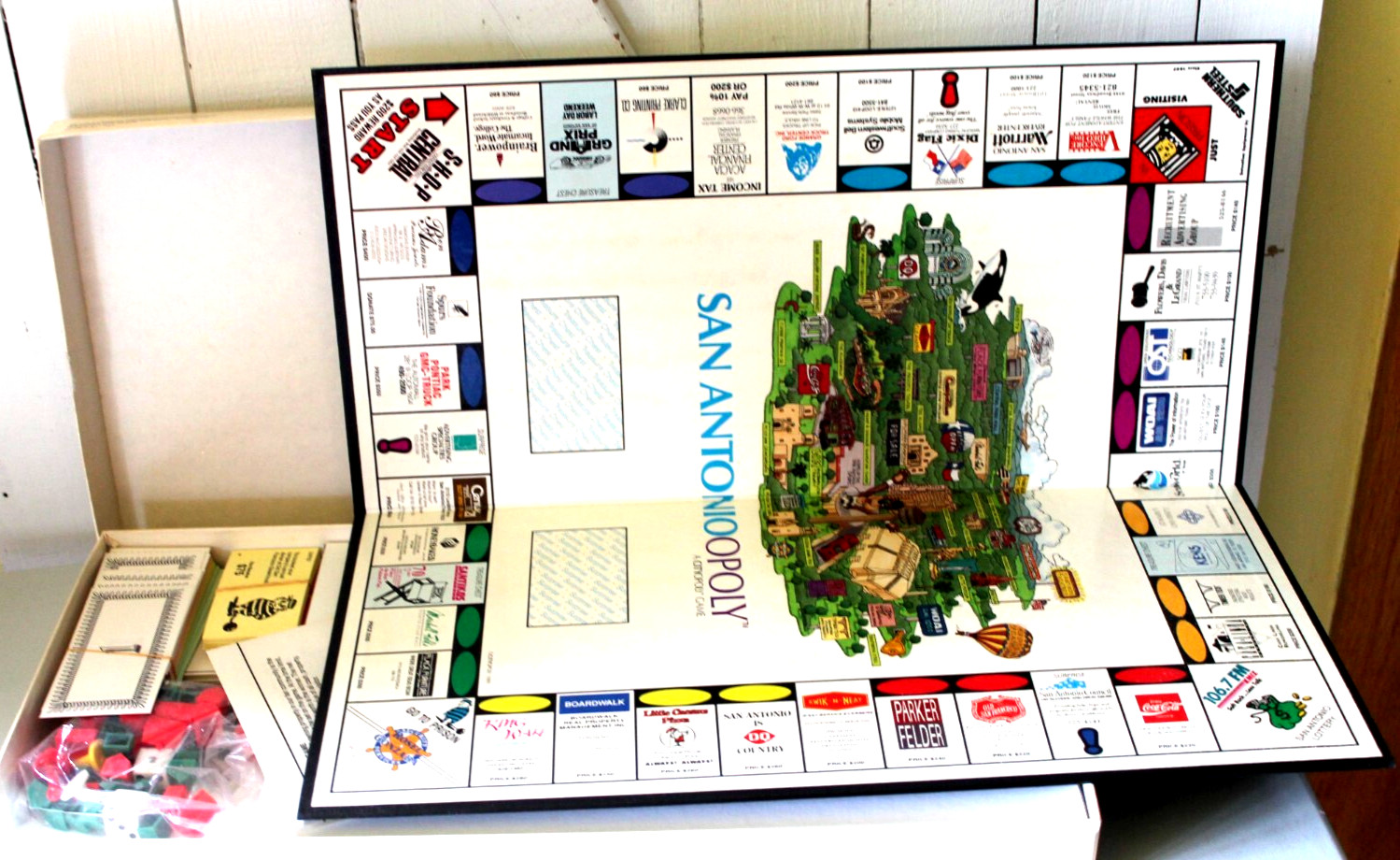 Vintage 1989 San Antonioopoly Board Game San Antonio TX Cityopoly Property