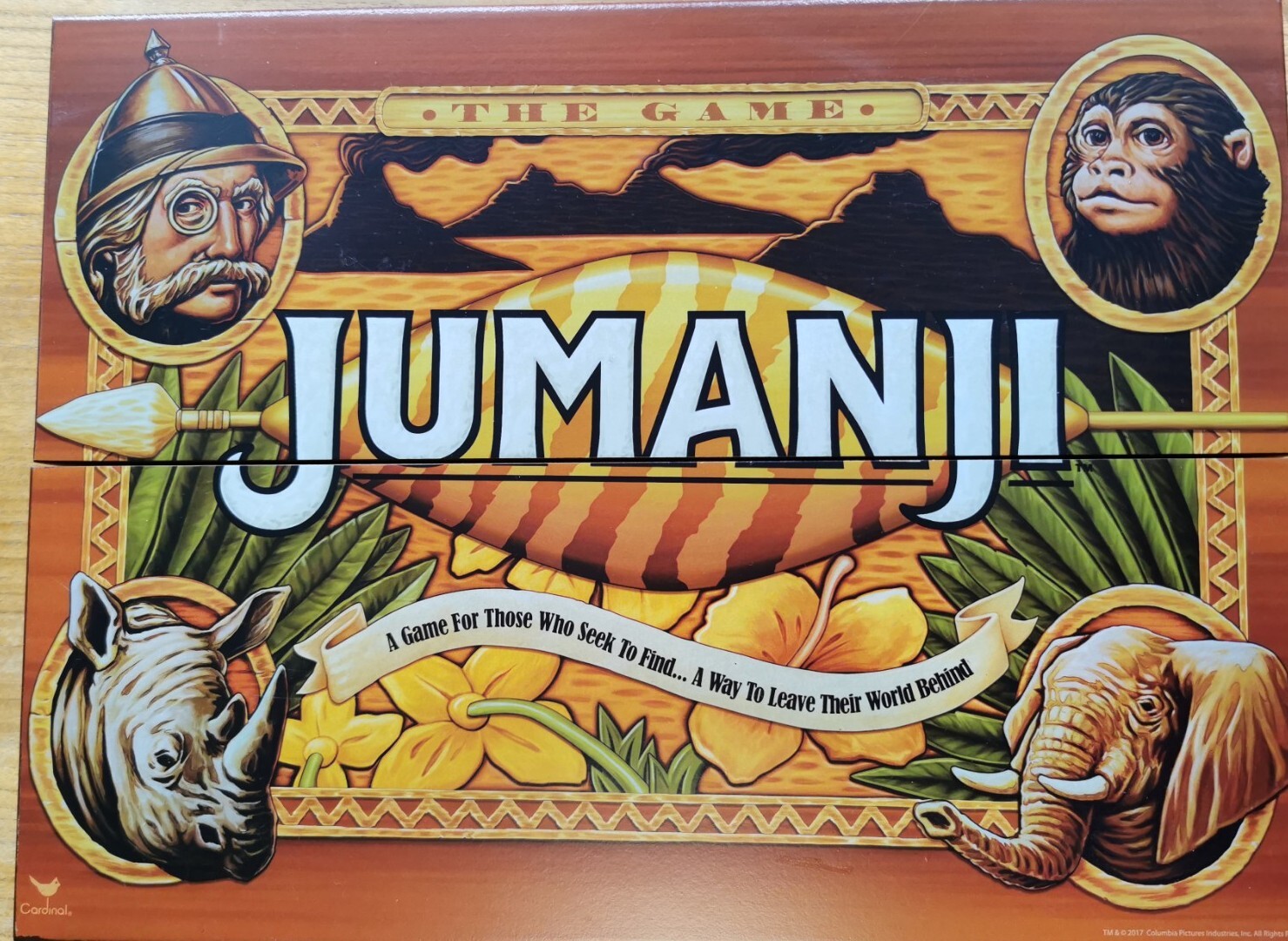 Jumanji The Board Game Wooden Box Edition Kids Children Fun Party Play Toy 2017