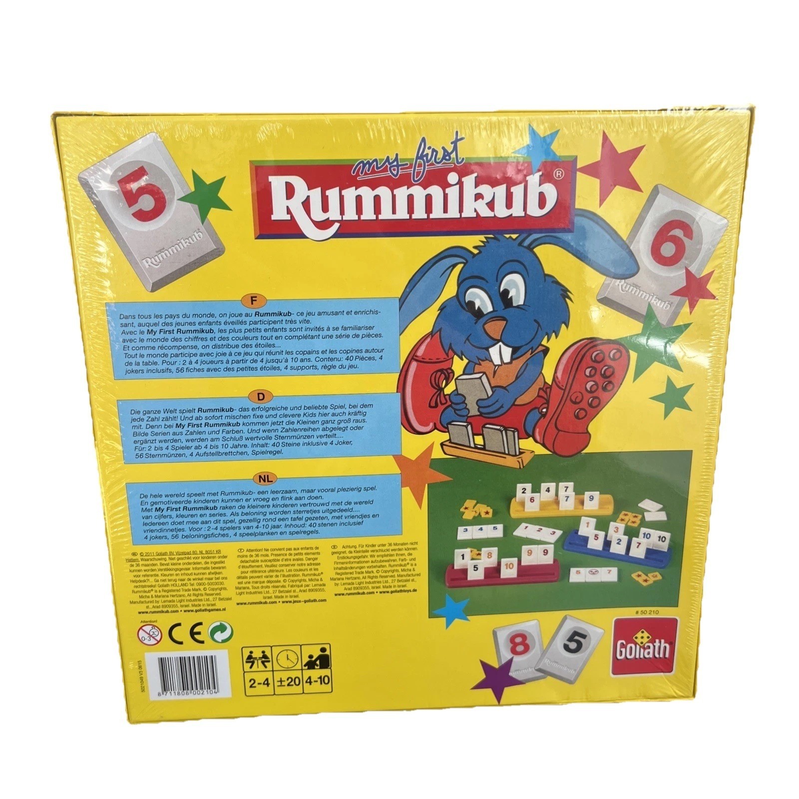 Original My First Rummikub – Dutch, French German Play rules BRAND NEW SEALED