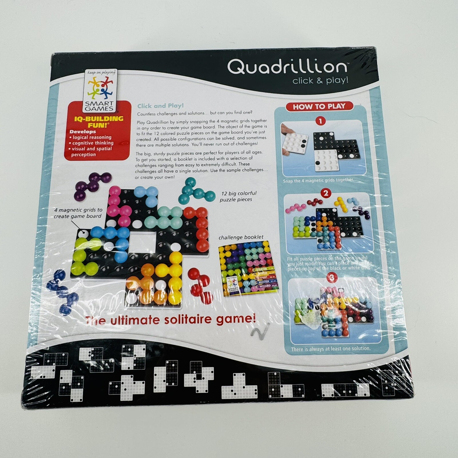 SEALED SmartGames Quadrillion Magnetic Puzzle Game Ages 7 – Adult NEW FREE SHIP