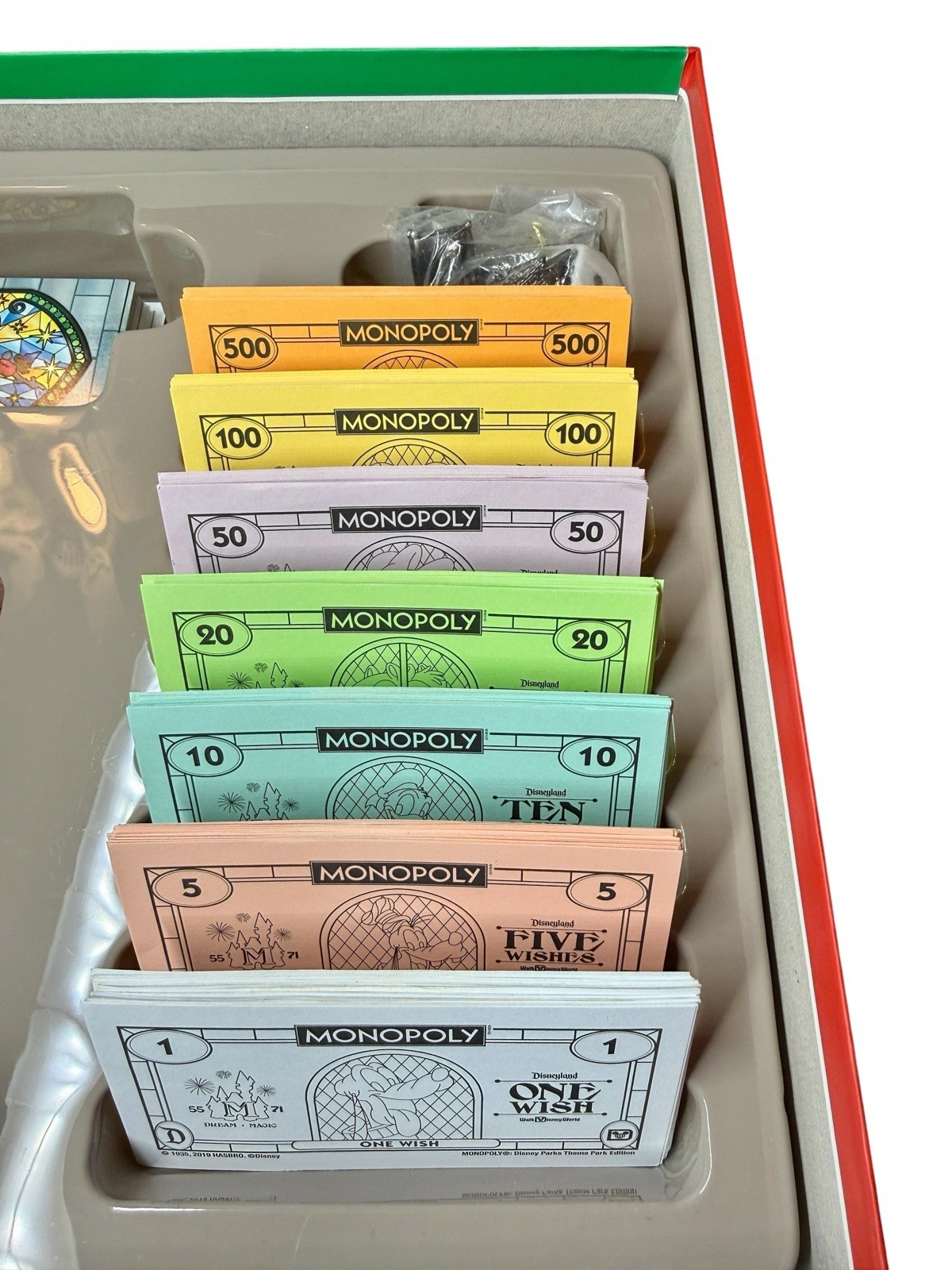 Disney Parks Theme Park Edition Monopoly Board Game Pop-Up Castle 2020 COMPLETE