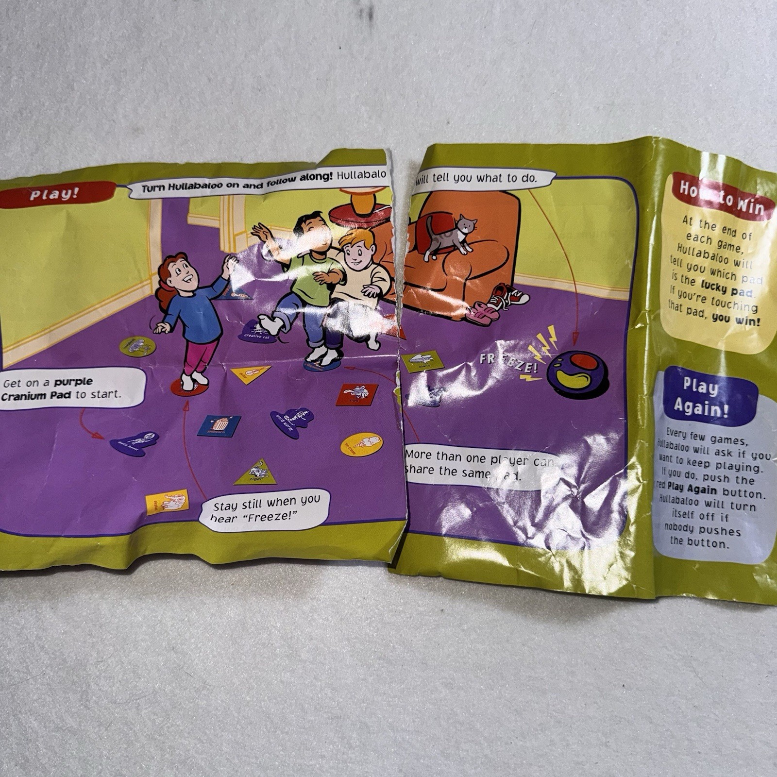 Cranium Hullabaloo Interactive Kids Game Complete Tested Works Ages 4+ 2002 Toy