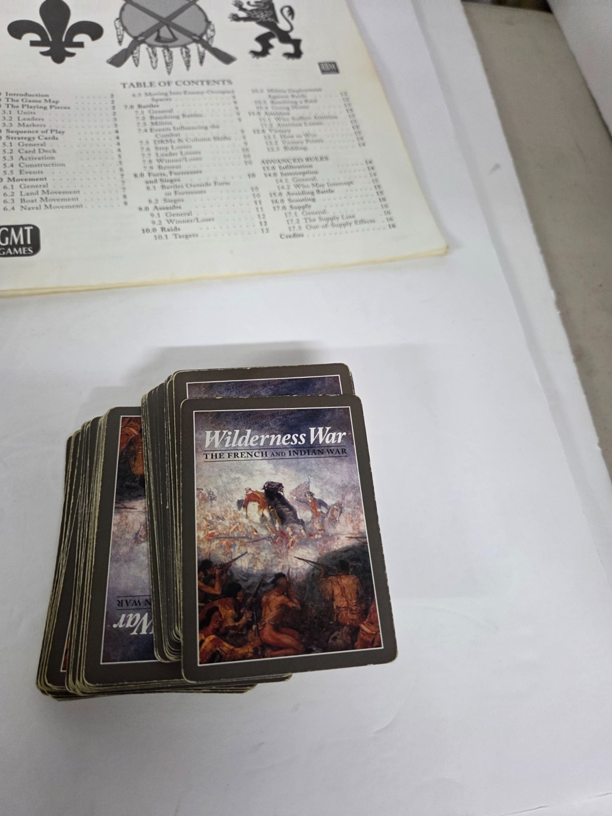 GMT Games Wilderness War The French and Indian War(1st) Box VG+/NM