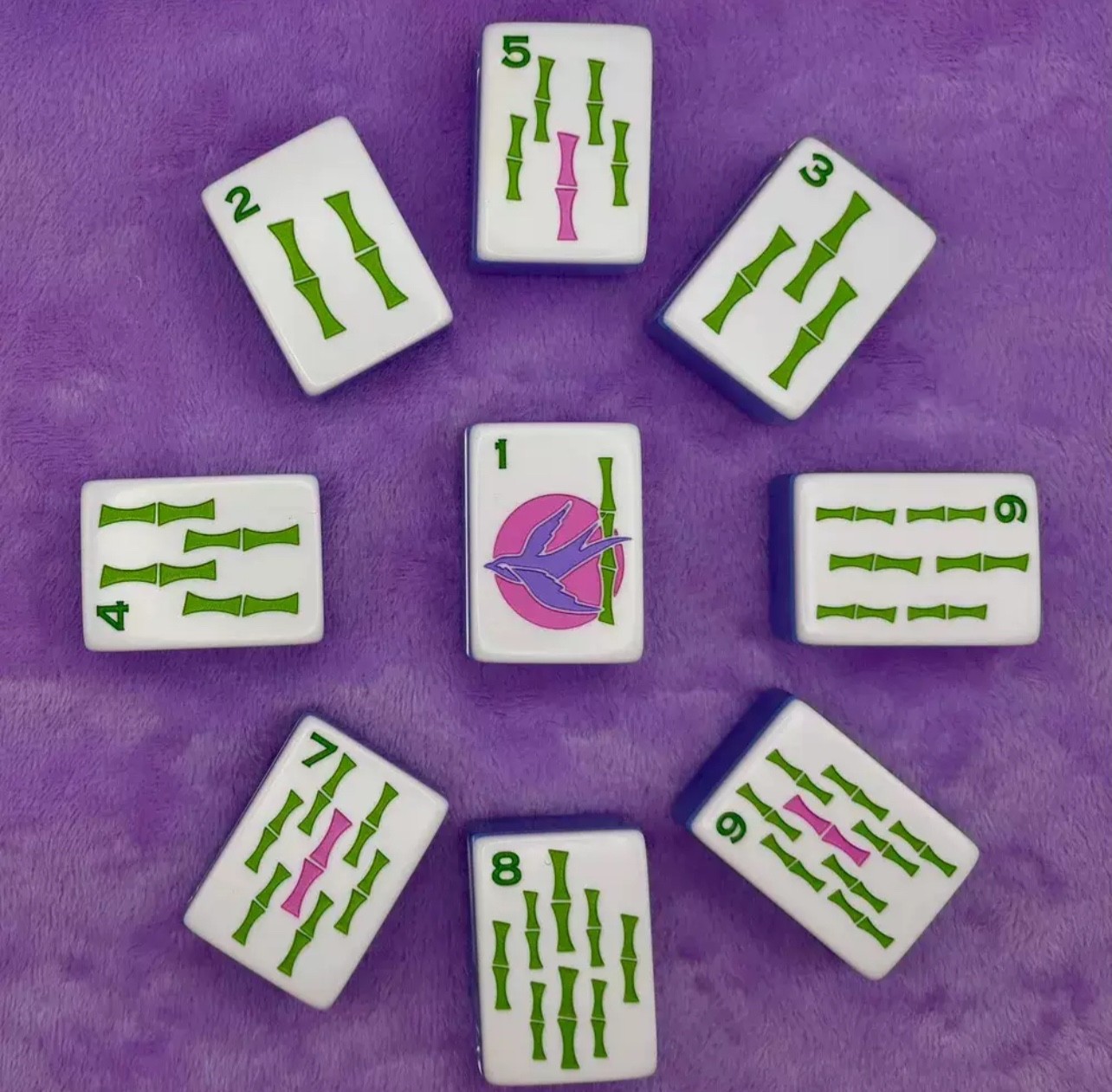 New high-end Transparent blue 🐞American Mahjong Tiles set ,160 tiles+ Bag
