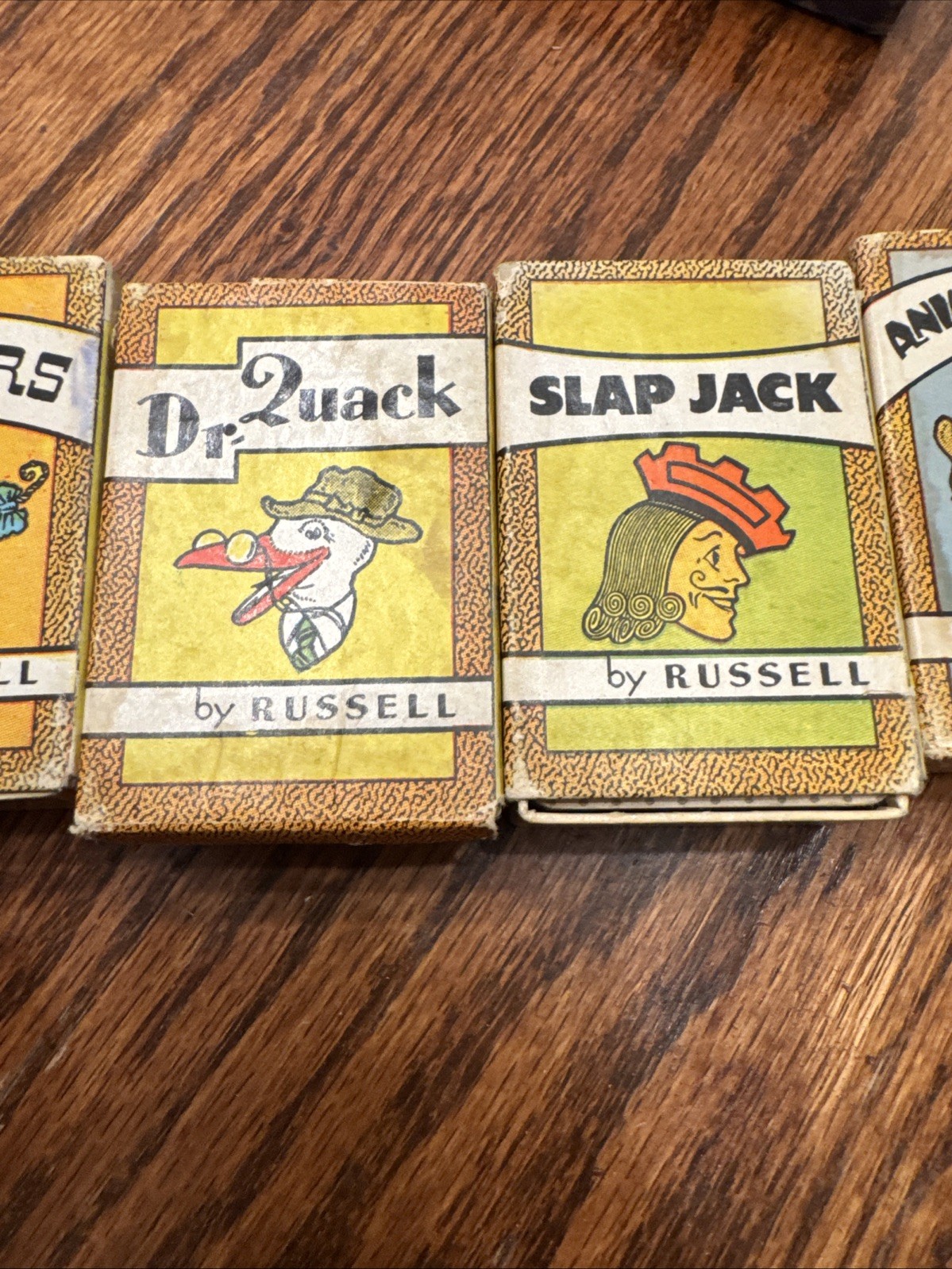 Vintage 1930s Russell Library of Games Set of 6 Complete Miniature Card Games US