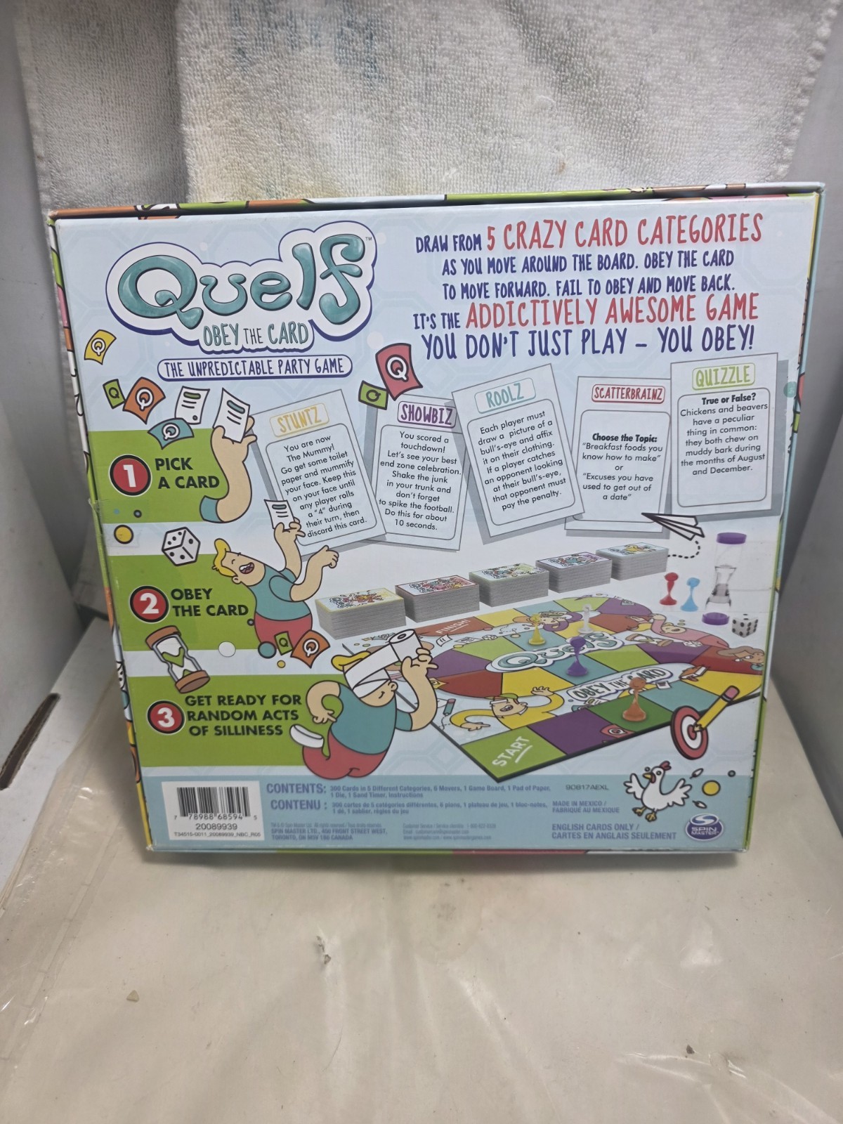 Spinmaster ” Quelf” Interactive Multi Player Board Game ( Complete)