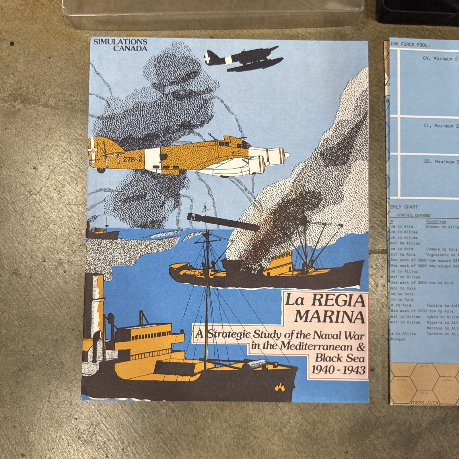 Vinytage 1983 War Game La Regia Marina Simulations Canada Mostly Unpunched