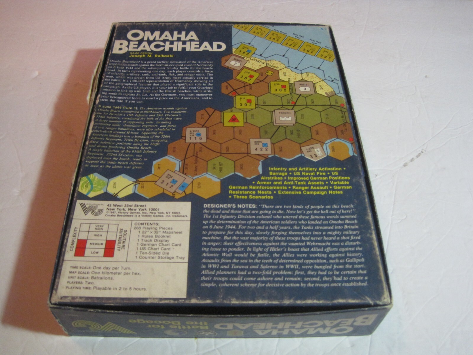 Omaha Beachhead: Battle for the Bocage Board Game, COMPLETE