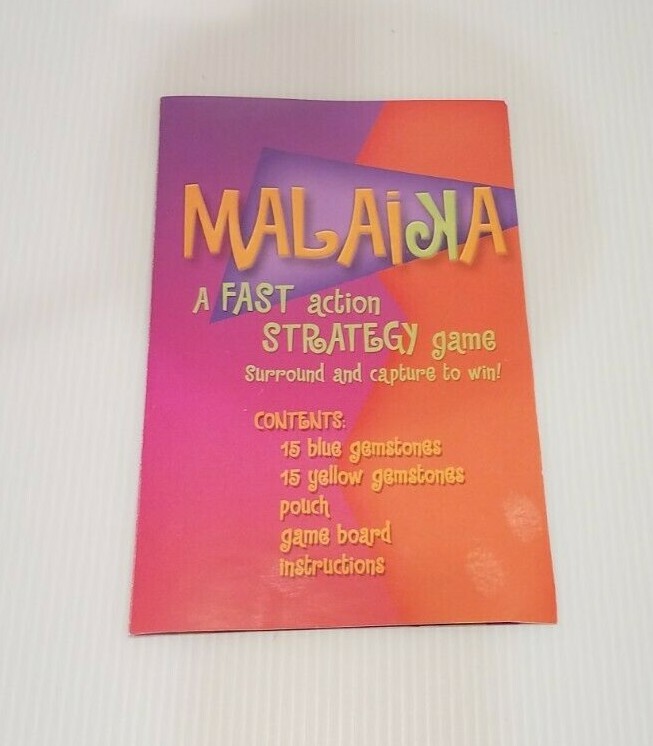 Malaika Strategy Board Game Surround and Capture RARE VTG Sterling Games 2003