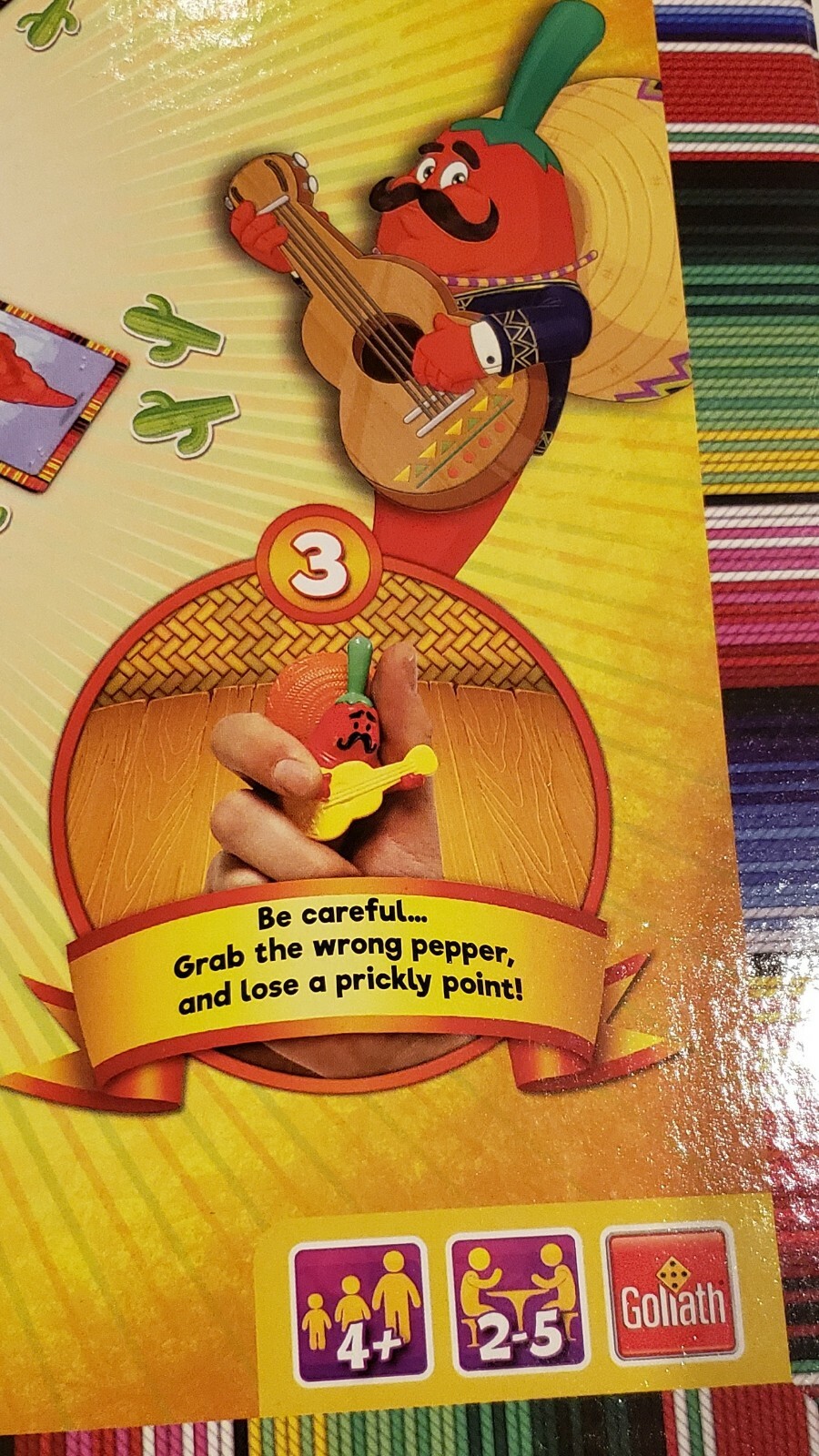 Goliath Senor Pepper The Speedy Pepper Picker Game 2-5 Players Family/Camp Fun