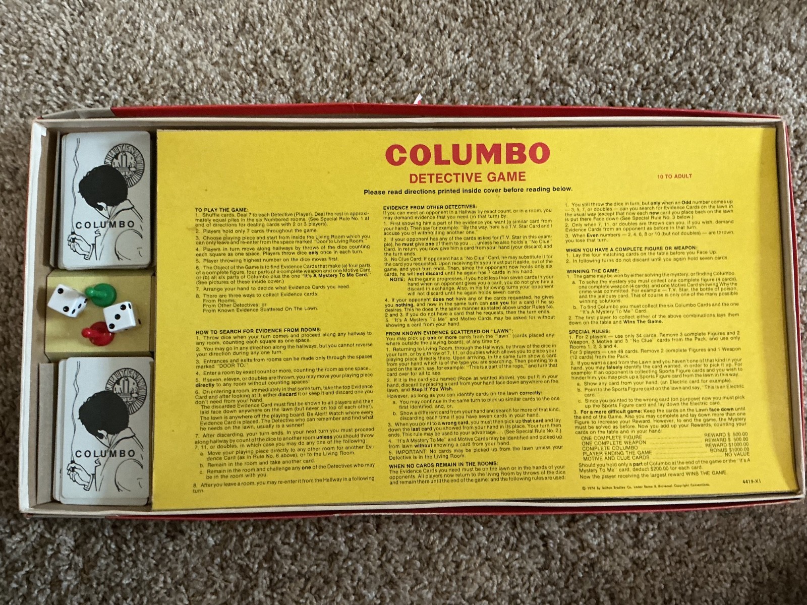 Colombo Detective Game 1974