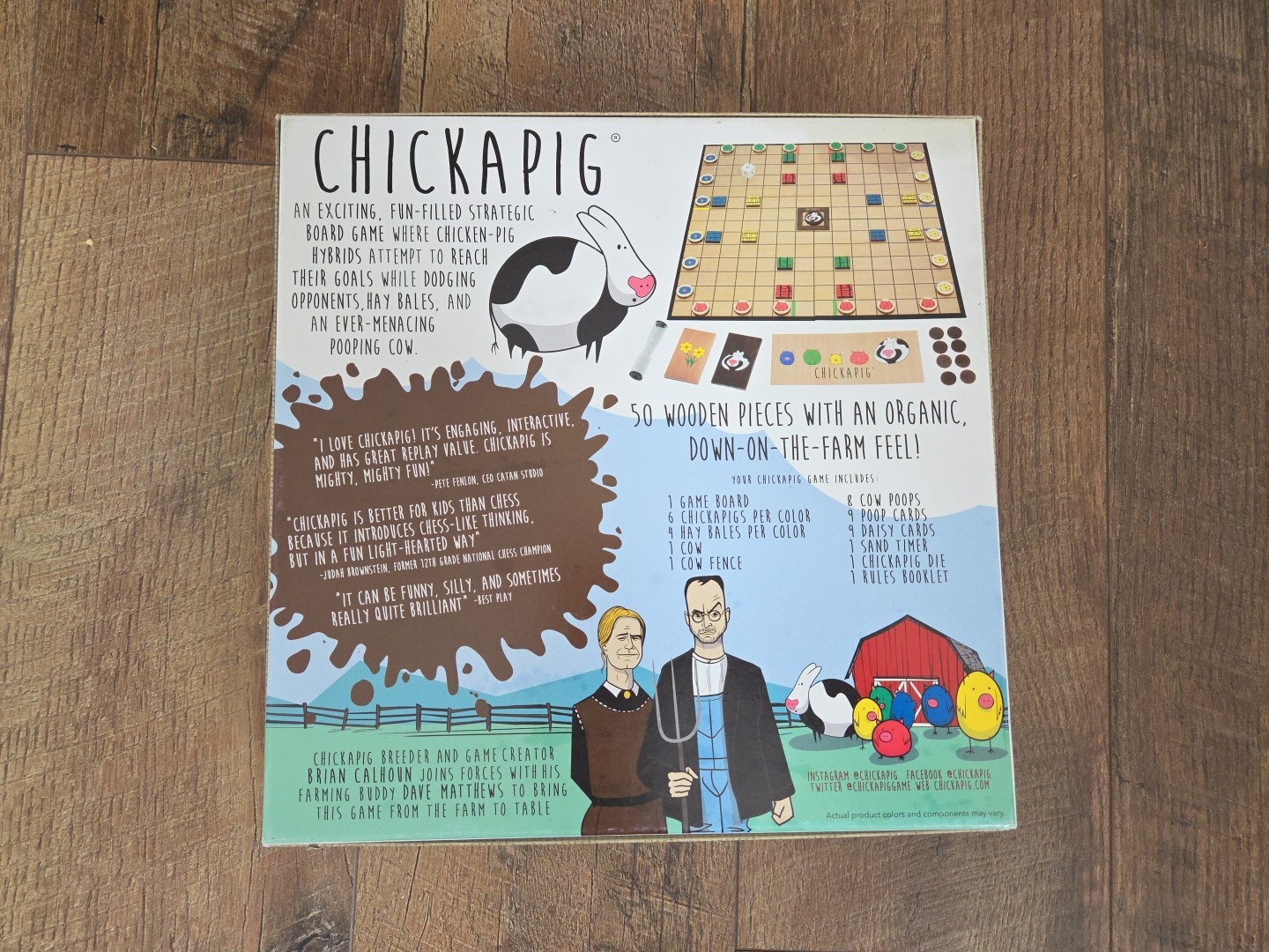 Chickapig Strategic Board Game Family Friendly Game For 2 or 4 Players COMPLETE