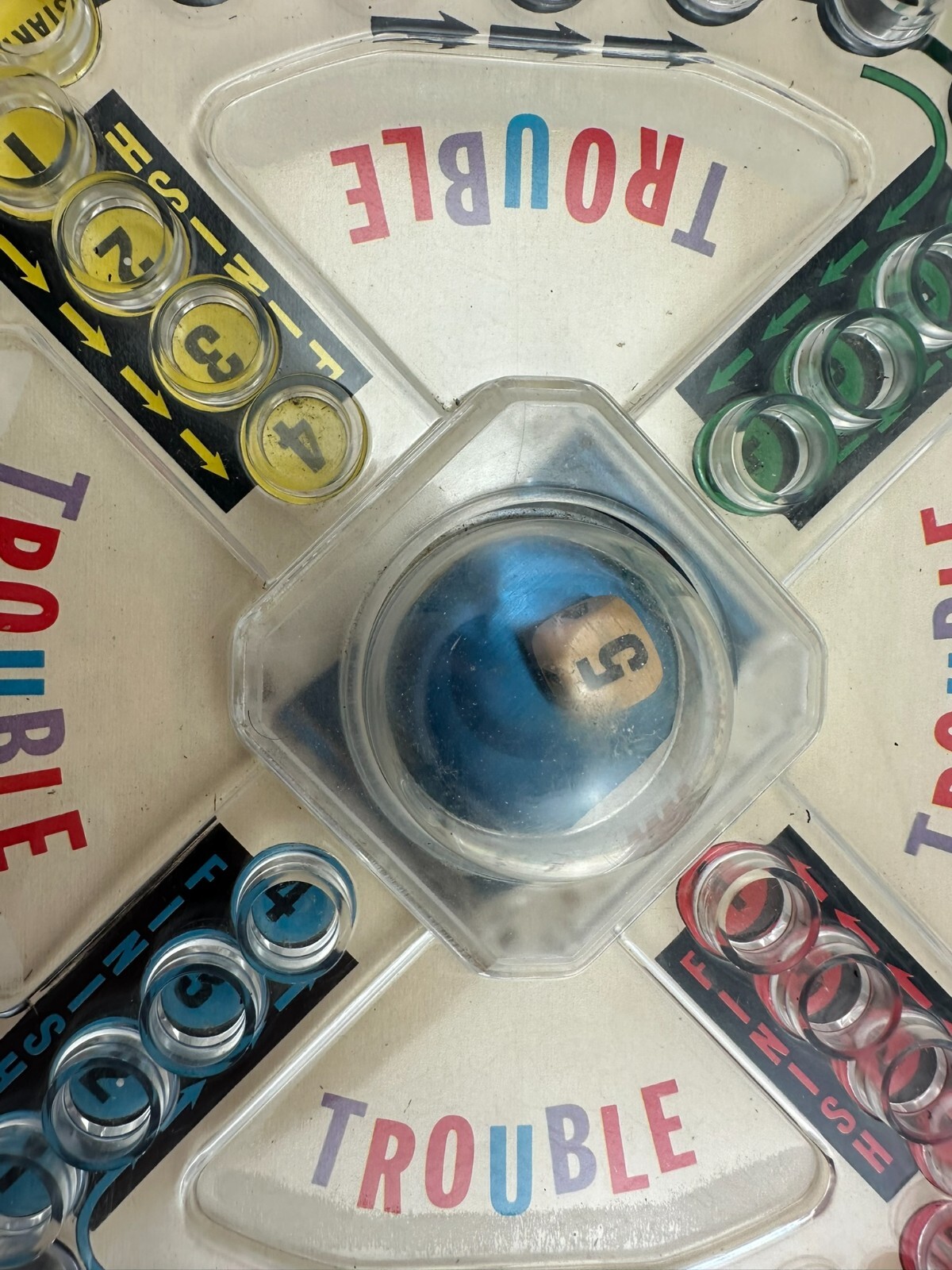 1965 Trouble Game by Kohner Complete in Good Condition FREE SHIPPING