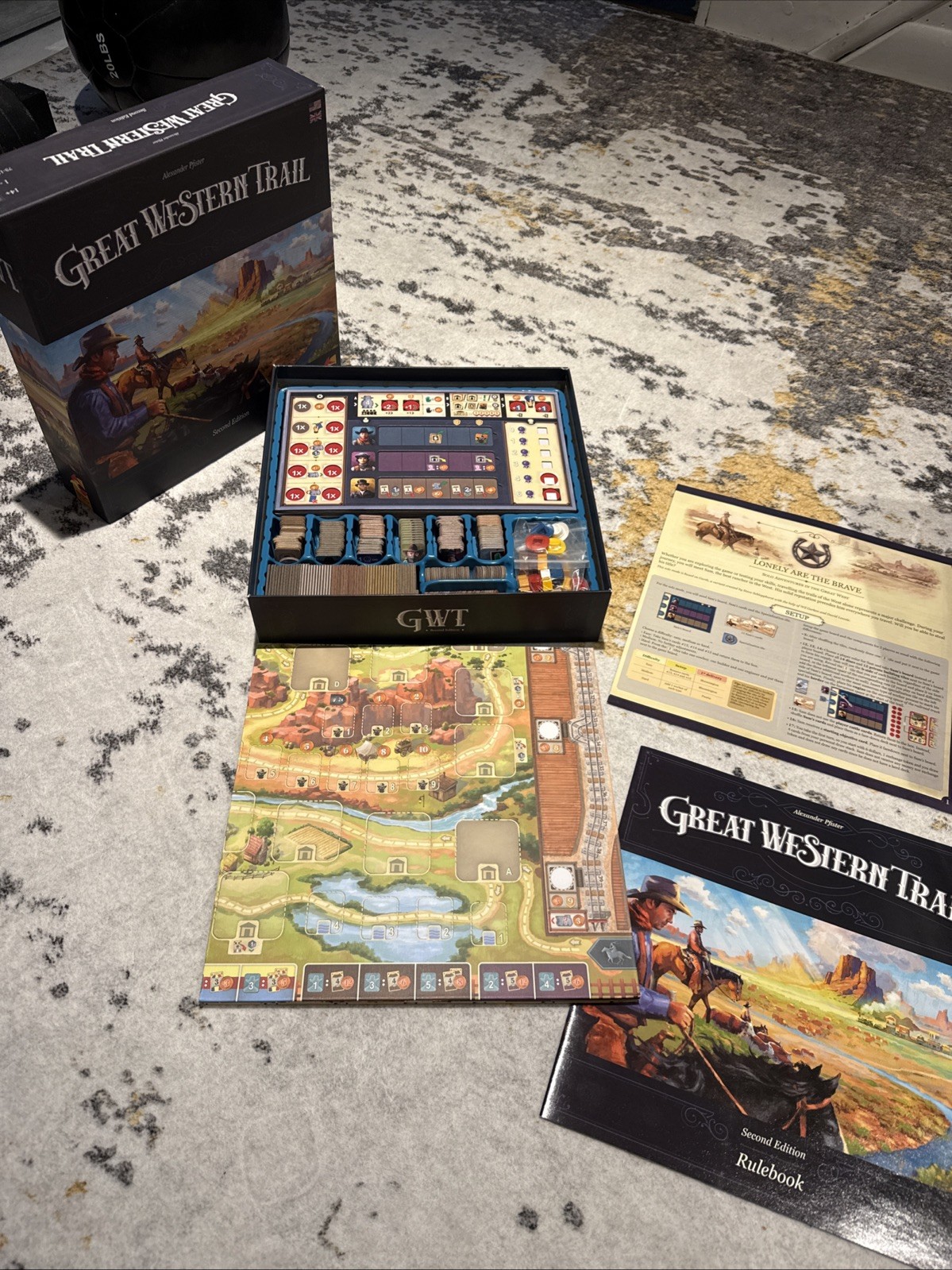 Lookout Games Great Western Trail Second Edition Board Game Solo Play Customiza…