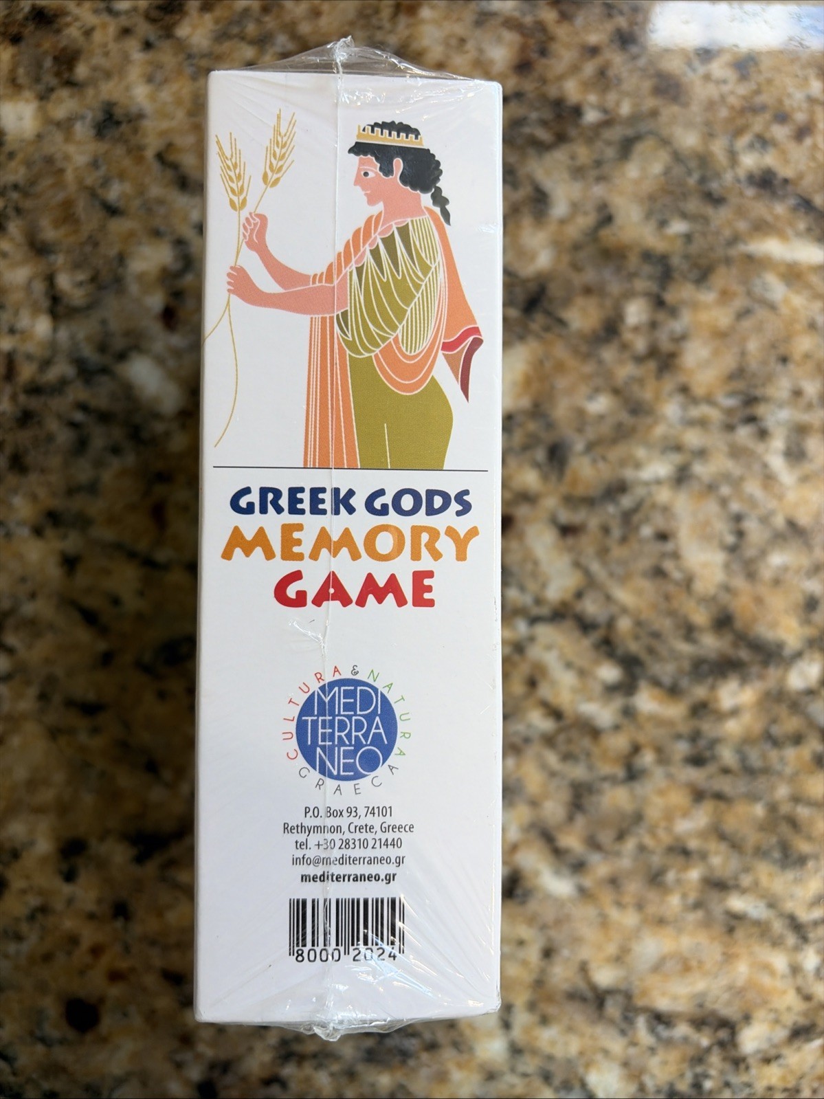 Mediterraneo GREEK GODS MEMORY GAME Mythology Match Card Game NEW SEALED Ages 3+