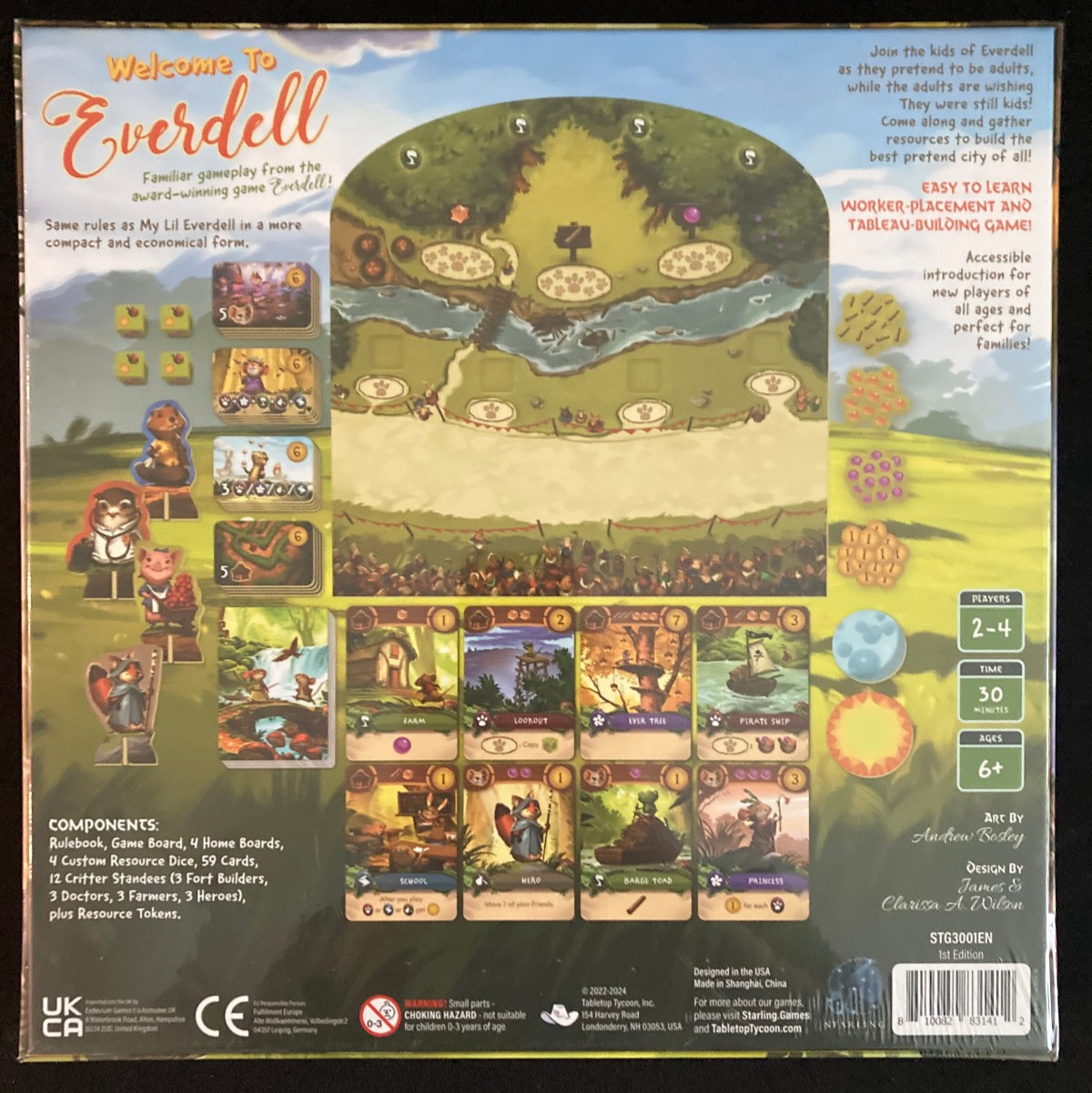Welcome To Everdell Starling Games Kids Board Game (My Lil Family) New Sealed