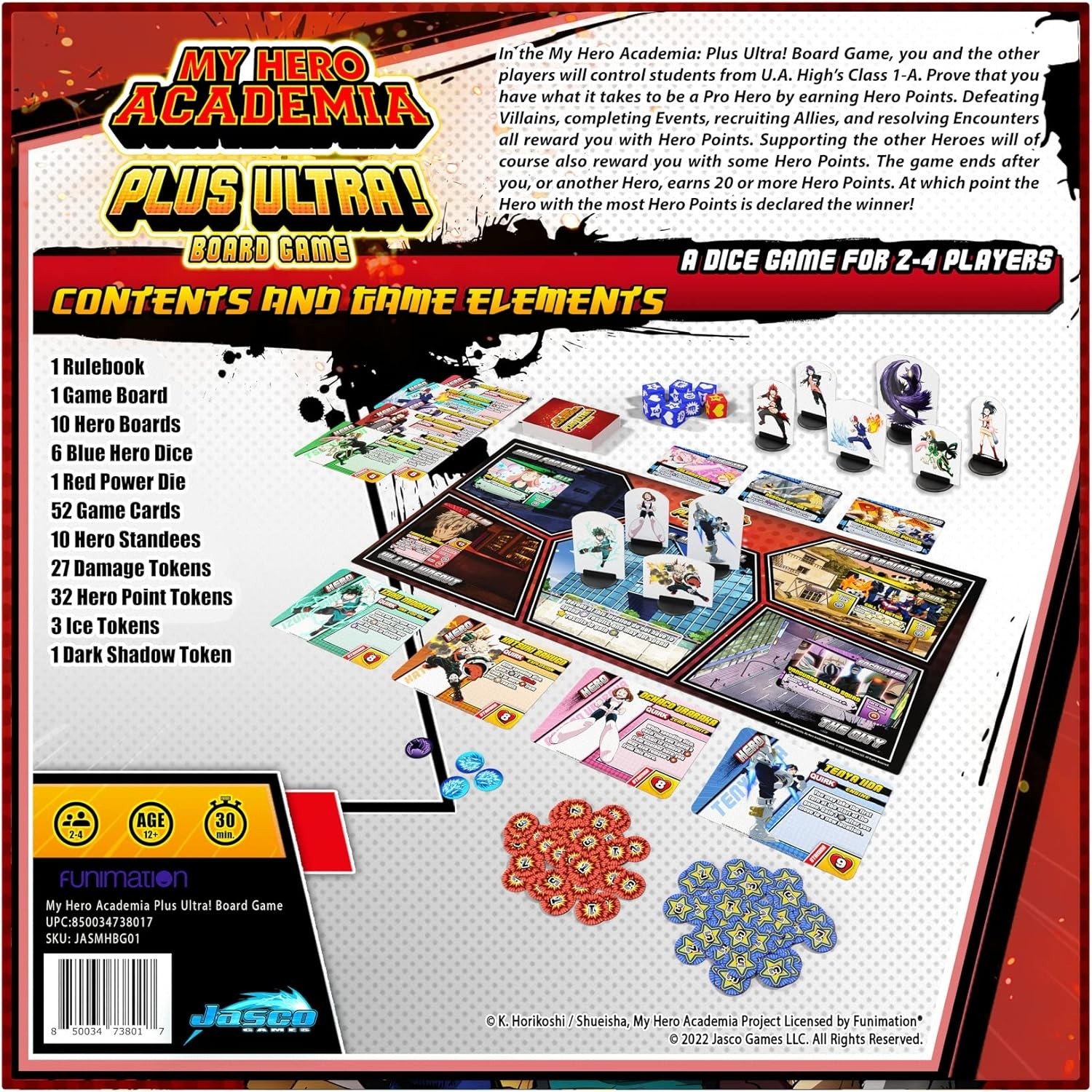 My Hero Academia Plus Ultra Board , Strategy Game for Adults & Teens. Ages 14+