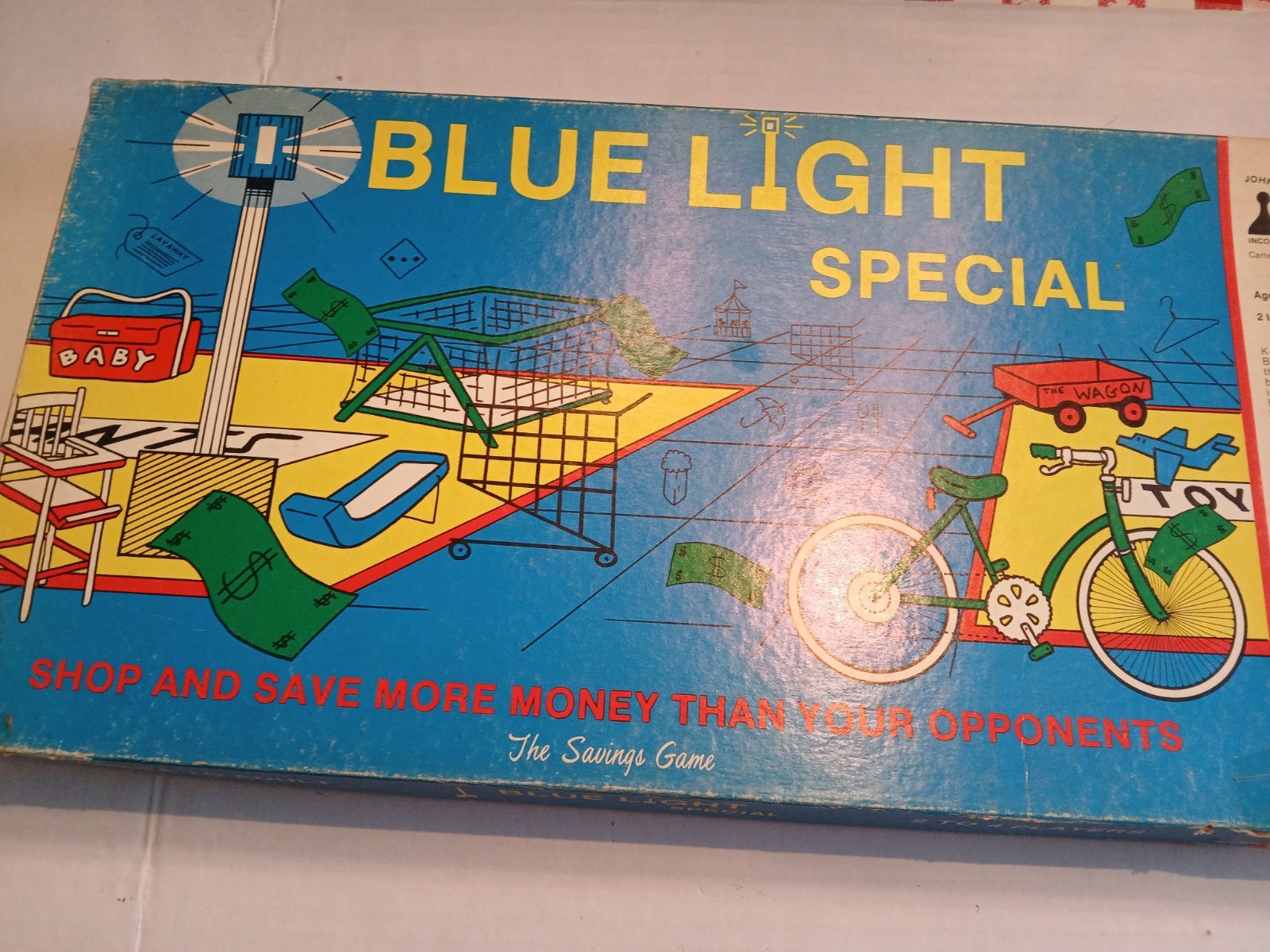 BLUE LIGHT SPECIAL BOARD GAME BY JOHNSTON GAMES 1986.