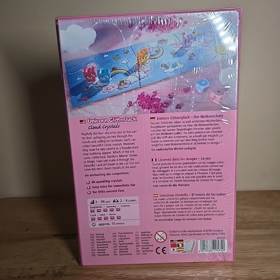 HABA Unicorn Glitterluck Cloud Crystals Kids Childrens Board Game Sealed