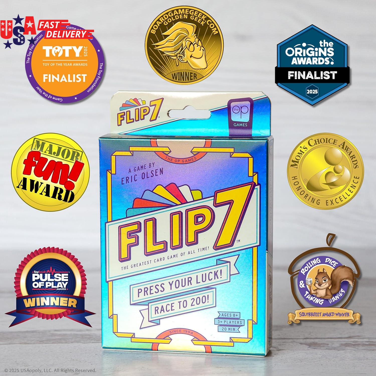 Flip 7, the Ultimate Blend of Press Your Luck & Strategy, Fast-Paced Addictive C