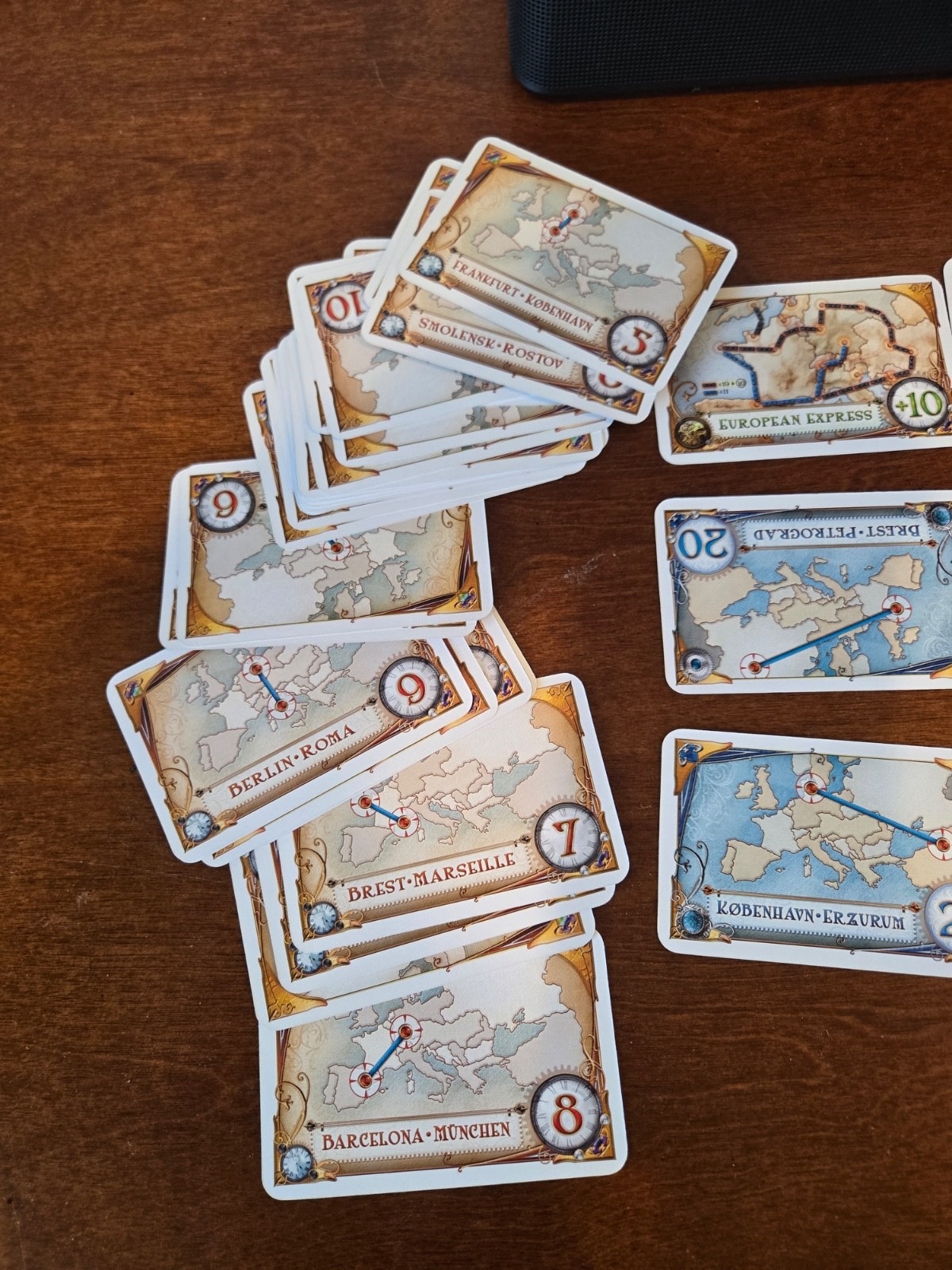 Ticket to Ride Game Pieces Regular Routes Replacement Cards 37 cards Parts Cards