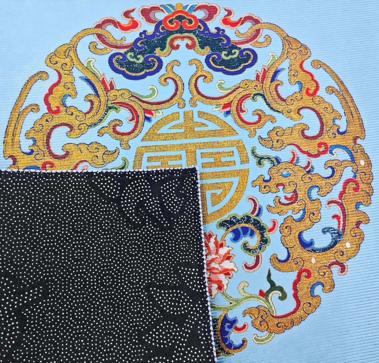 Chinese Style Mahjong Mat 31.5 * 31.5” Anti Slip & Noise Reduction Mahjong