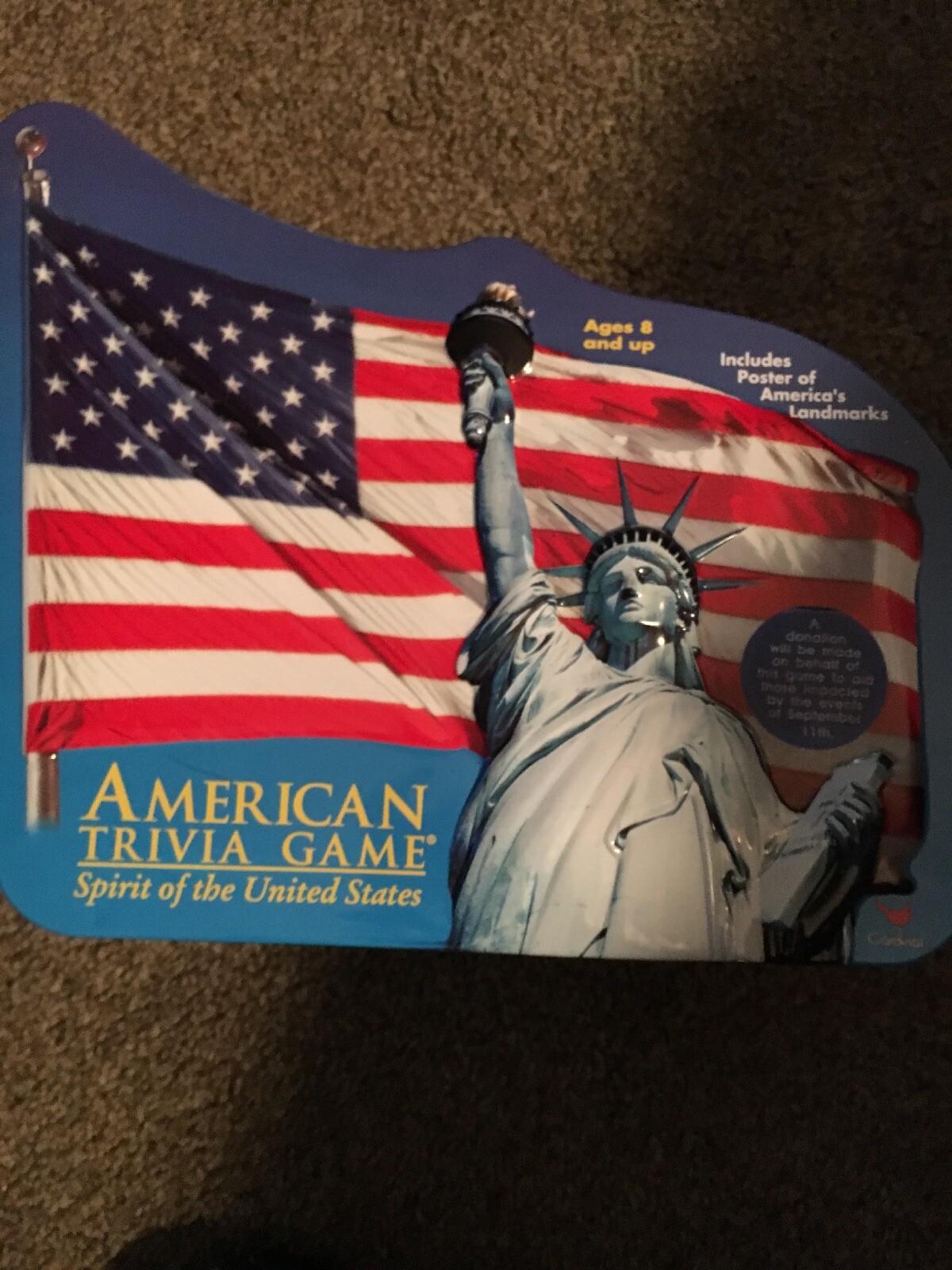 Cardinal American Trivia Game Spirit United States Metal Tin Educational Family