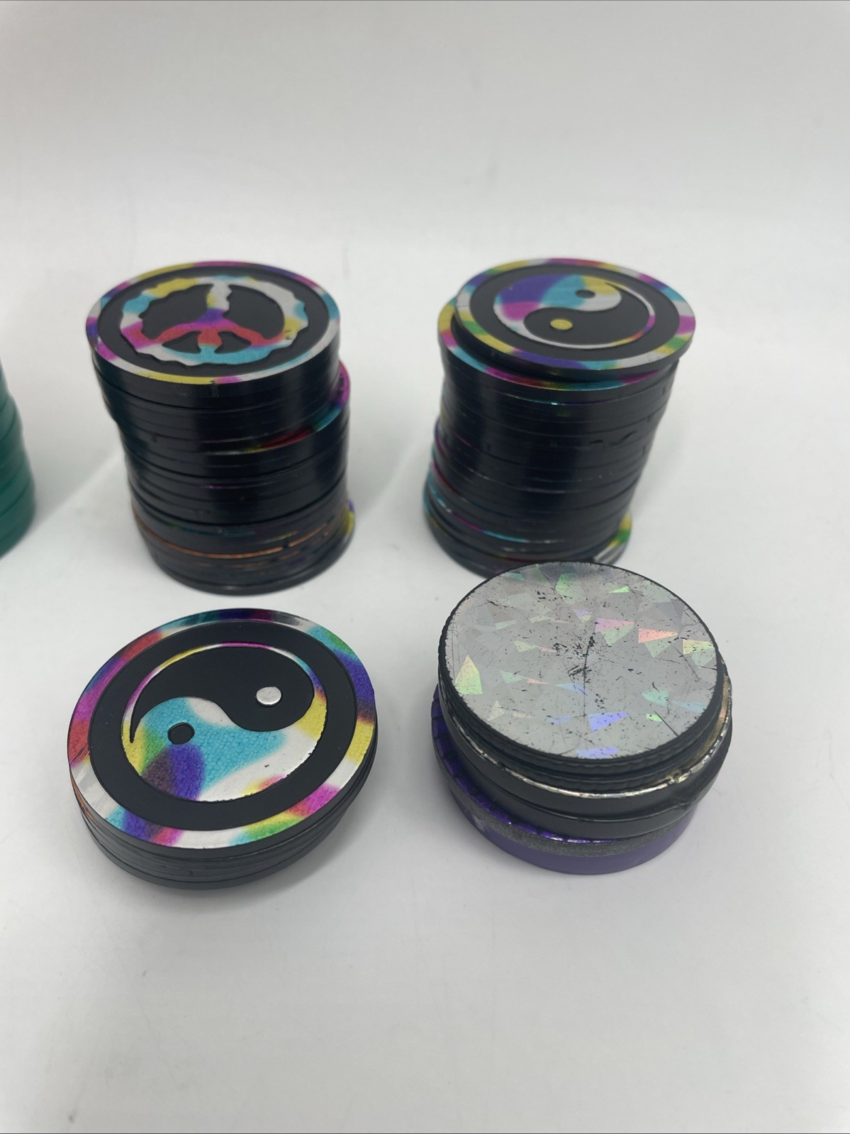 Large POGS Lot (825+ Milk Caps, 130+ Slammers, 10 Game Pads, 13 Tubes)