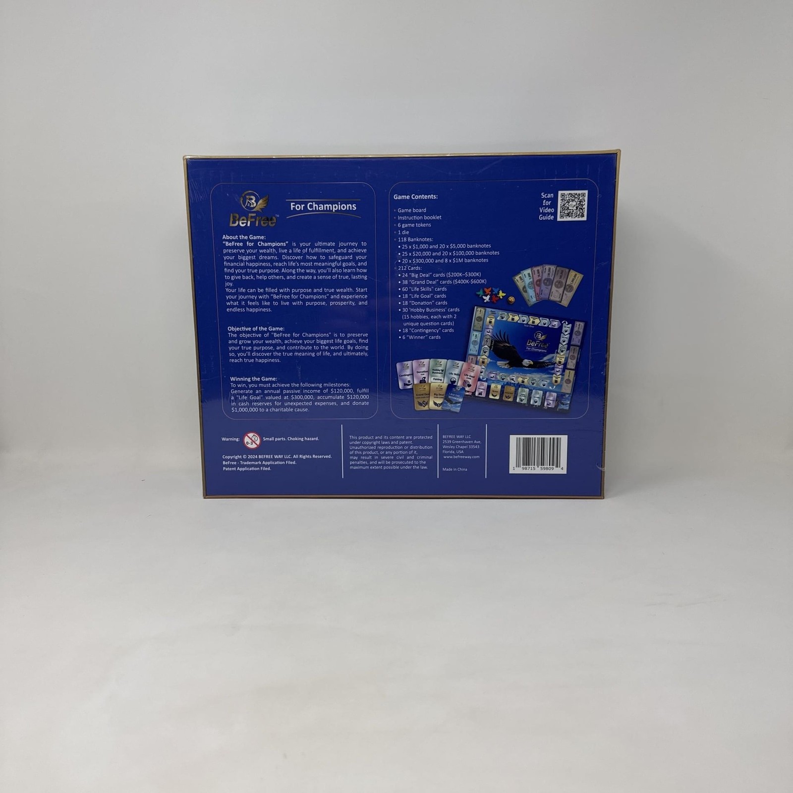BeFree for Champions – Financial Literacy Board Game for Adults, Money & Risk
