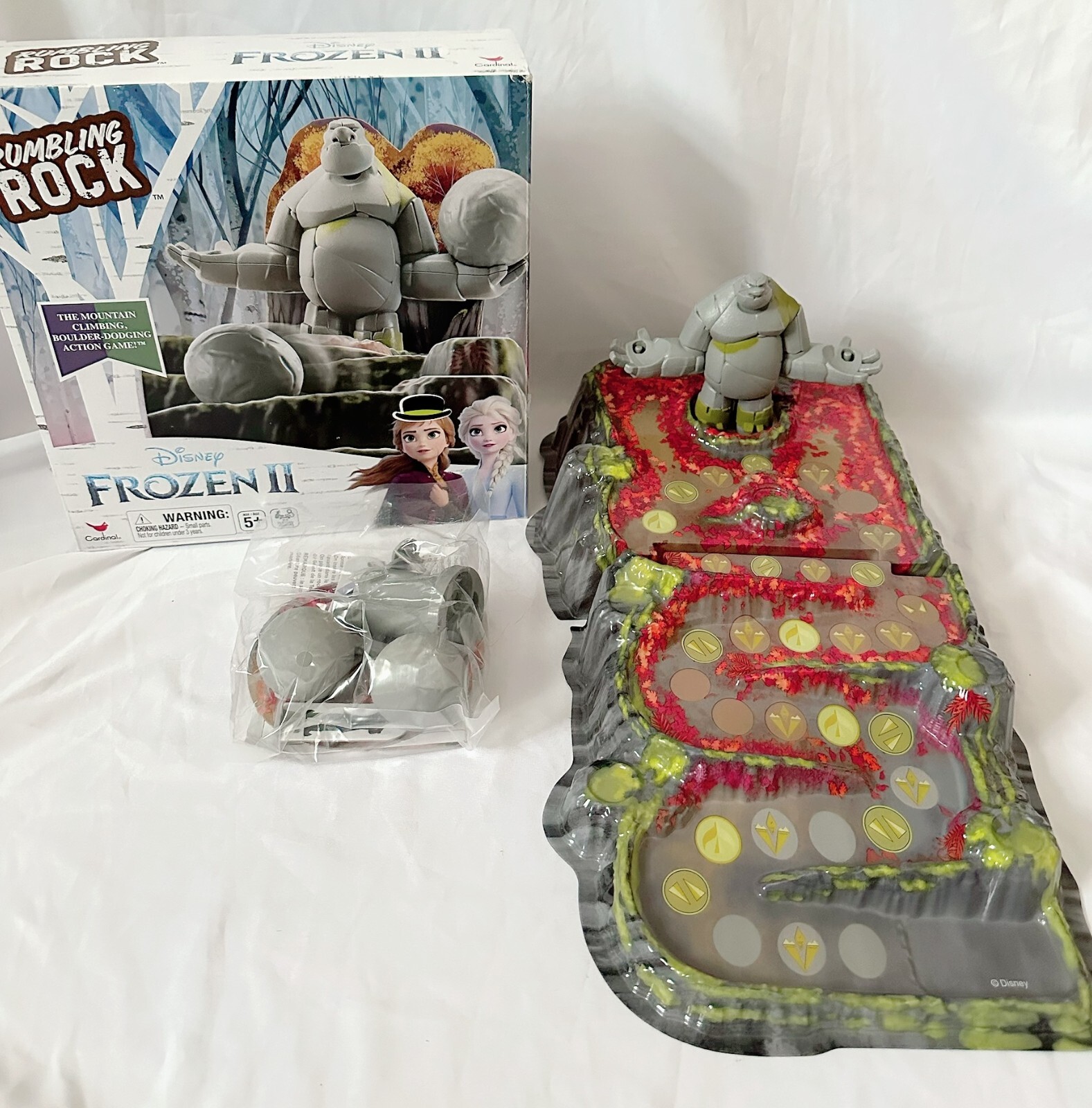 Disney Frozen 2 Rumbling Rock Board Game Earth Giant Adventure Complete Mattel