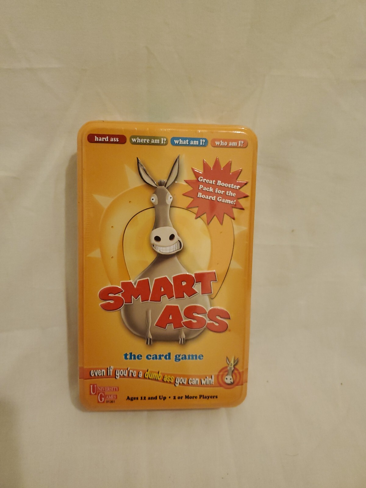 Smart Ass The Card Game Booster Pack Tin – Family Fun
