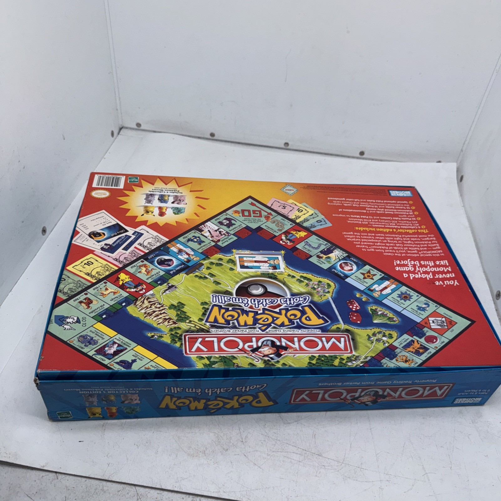 1999 Monopoly Pokemon Board, Manual, Money, Box Replacement Parts