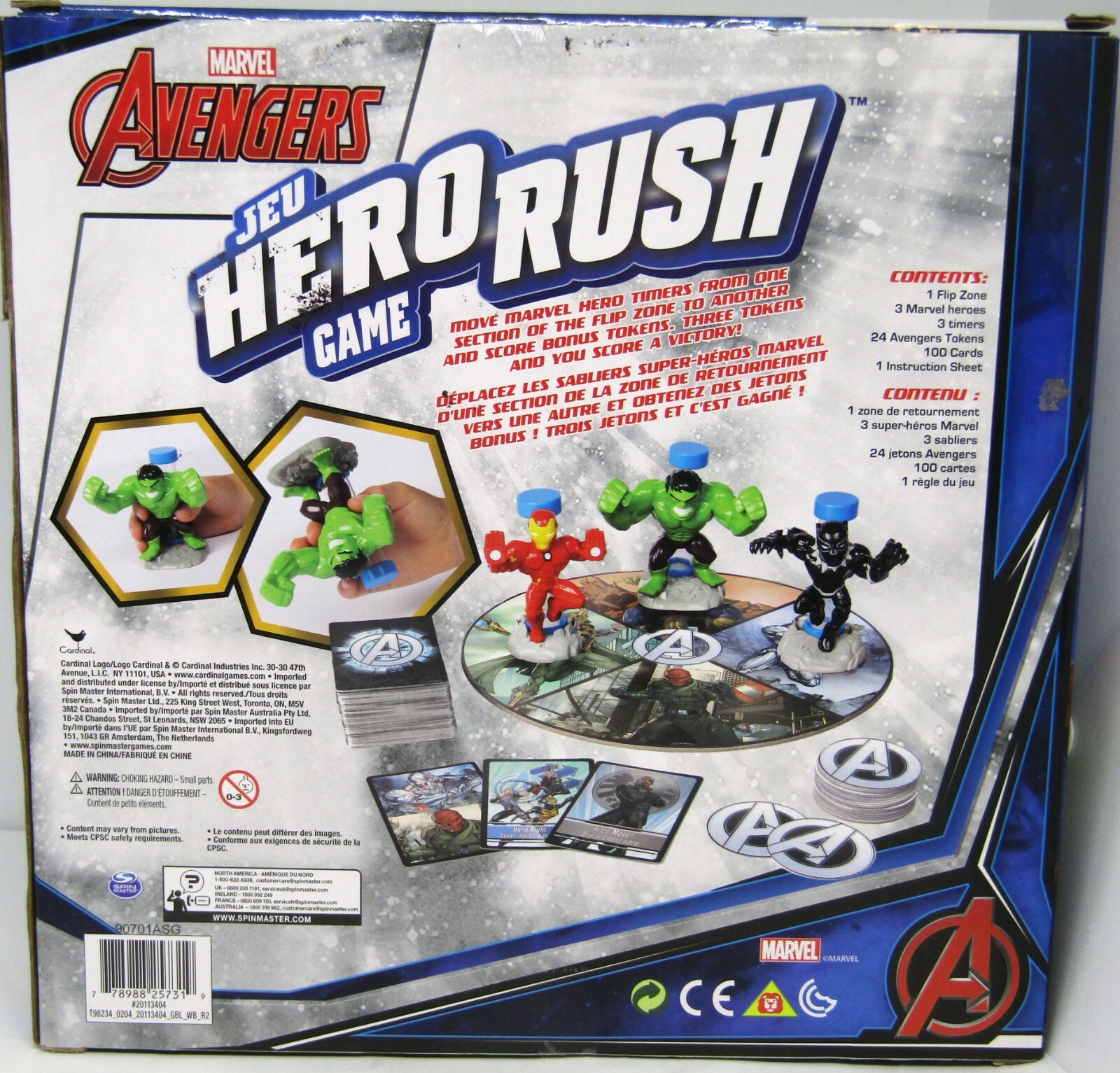 Marvel Avengers, JEU Hero Rush Game. Complete.