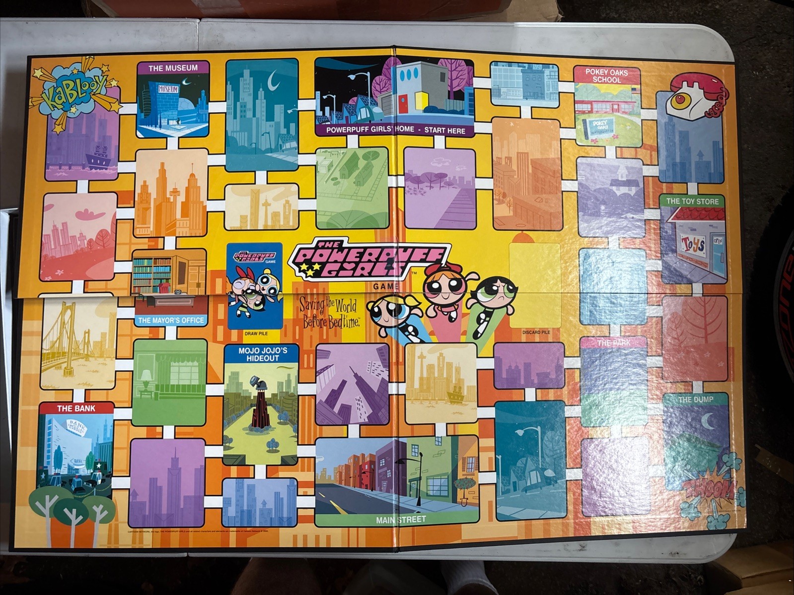 Powerpuff Girls Board Game Hasbro Cartoon Network Complete 2000