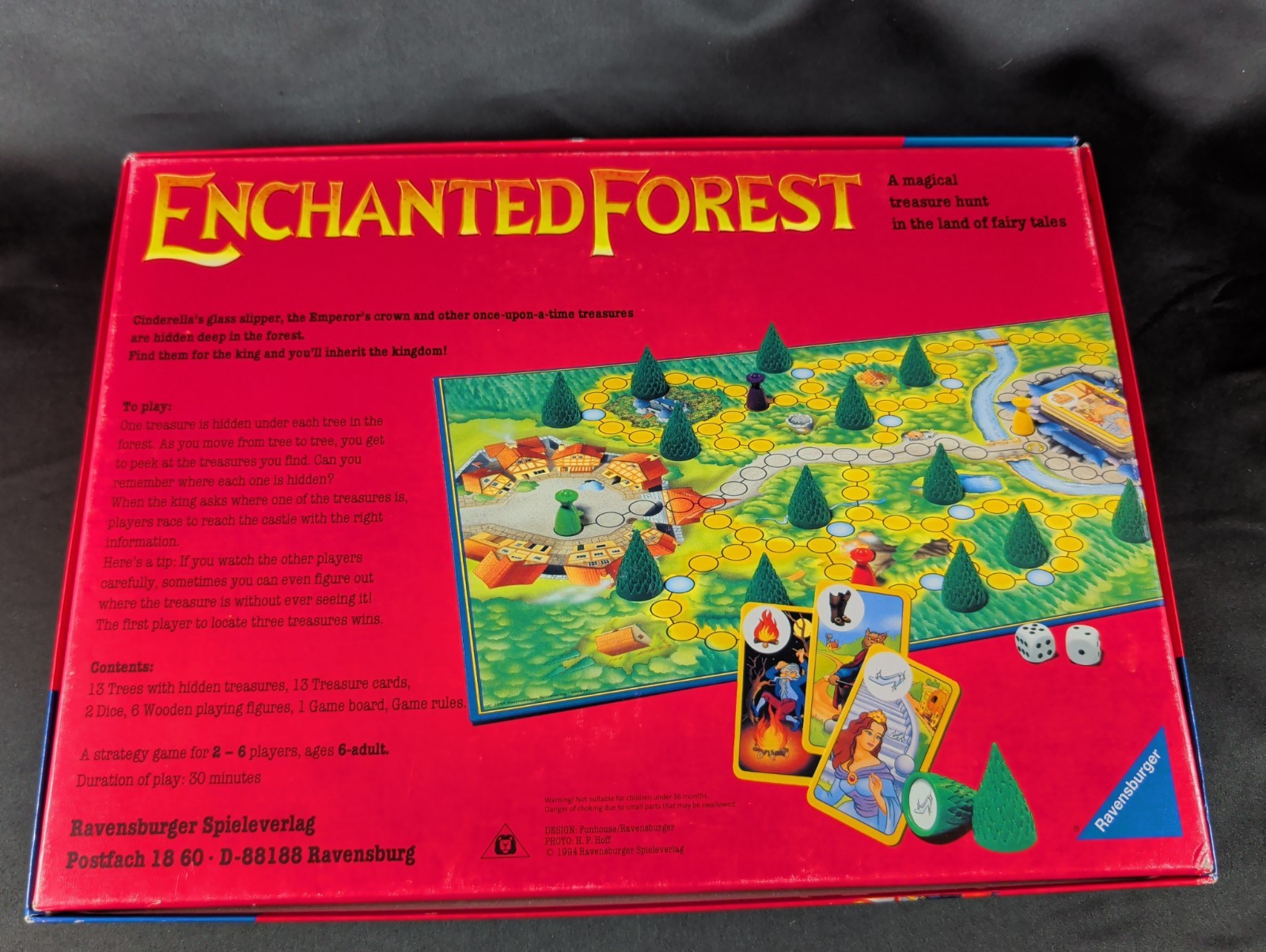 Enchanted Forest Board Game COMPLETE Ravensburger PRISTINE Vintage 1994