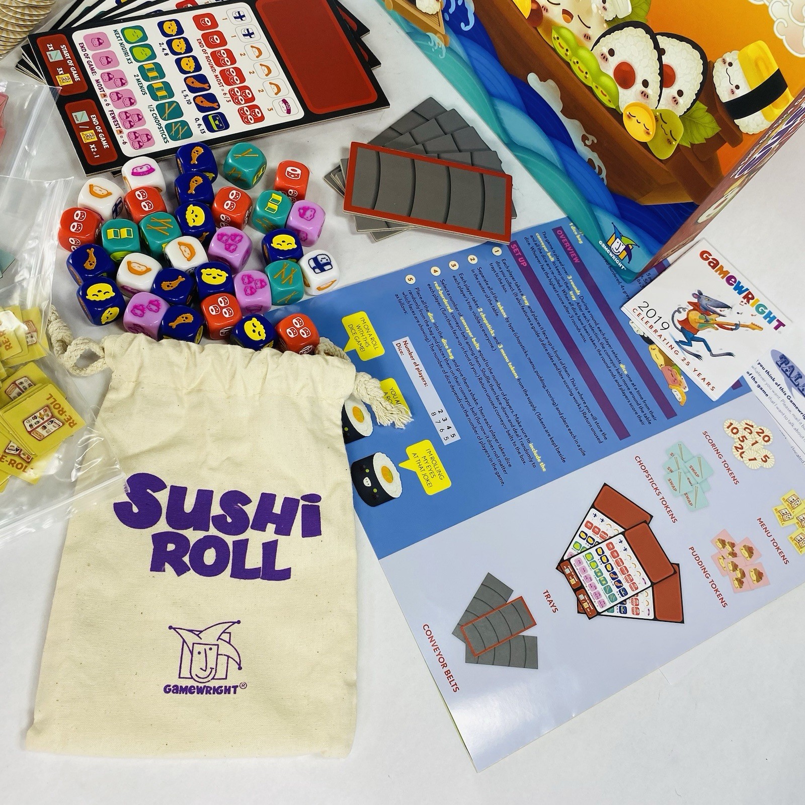 Complete! Sushi Roll Dice Game Gamewright 2019 Go Rice Food Family
