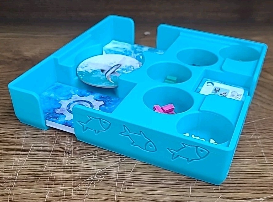 Finspan Storage Solution Box Insert – Board Game Upgrade – 3d Printed ANY COLOR
