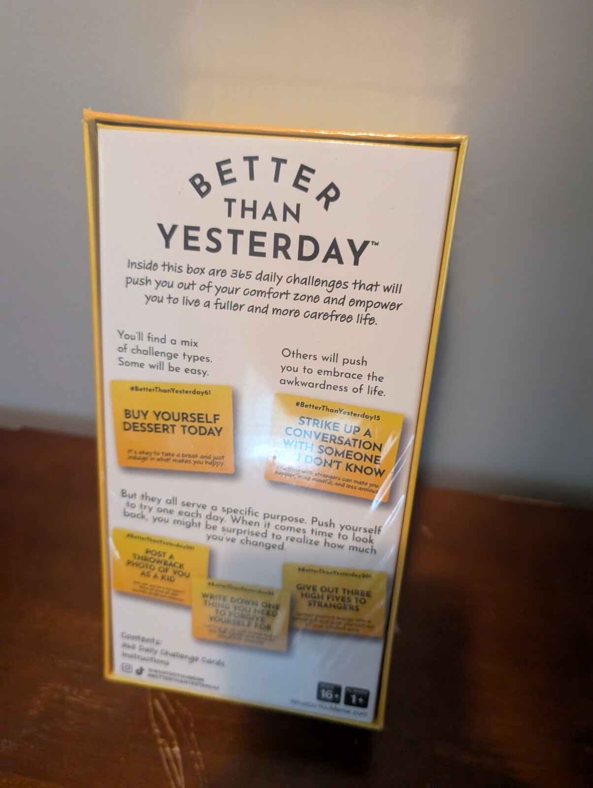 NEW Better Than Yesterday 365 Daily Challenges Life Fulfilling Game Sealed