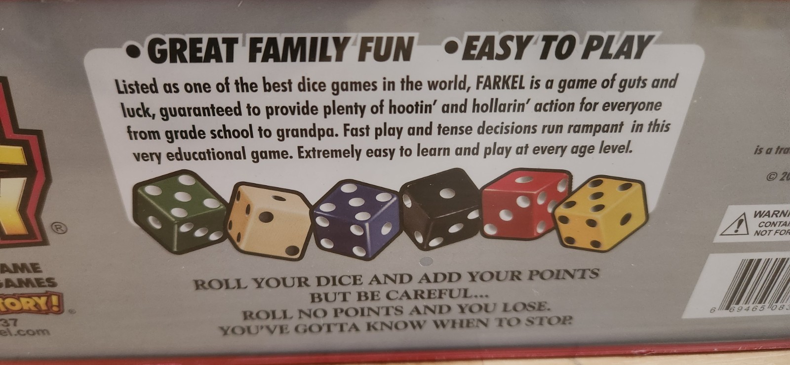 Let’s Have a Farkel Party Dice Game Tin Edition 2007 NEW SEALED. LGI Games