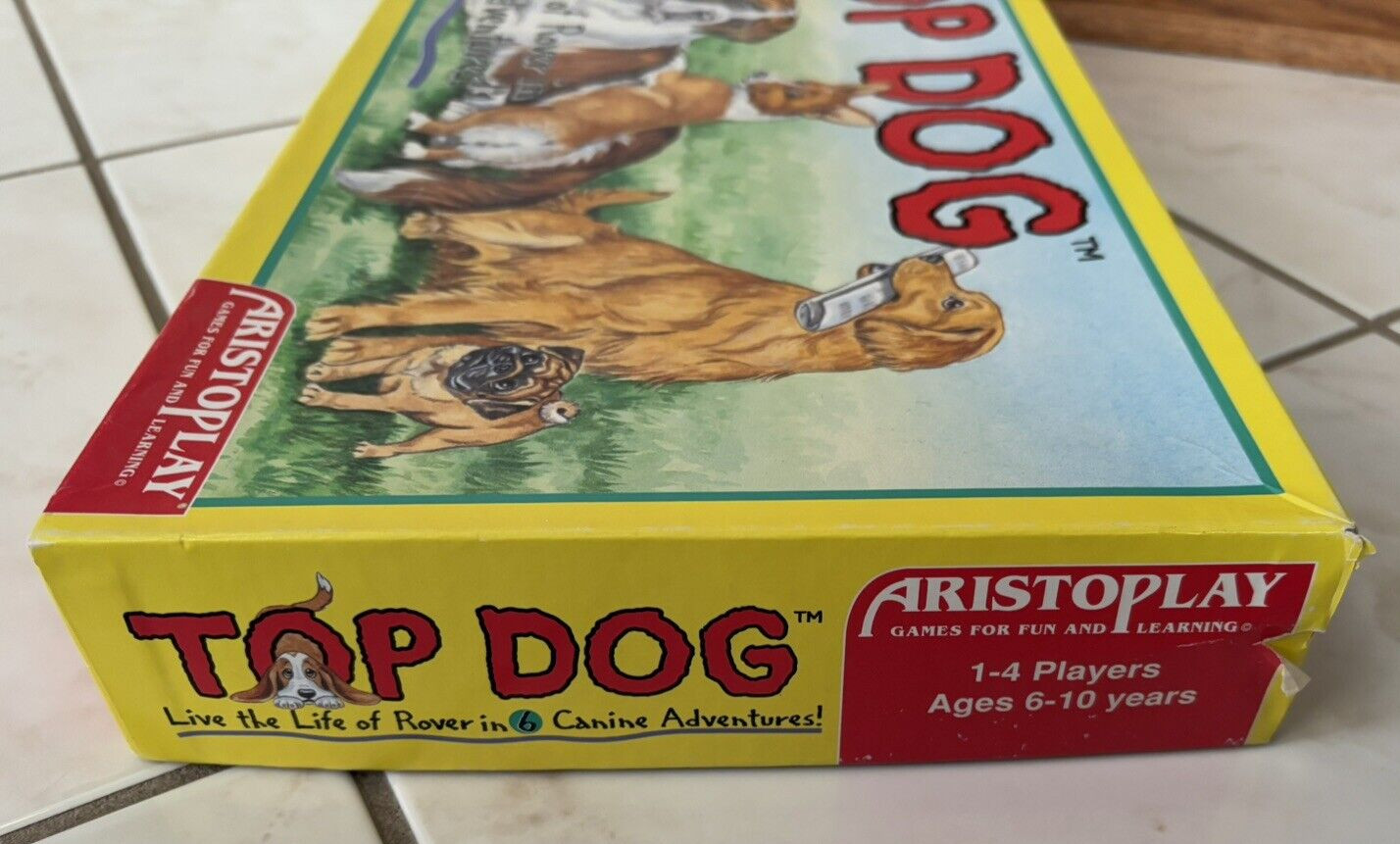 Top Dog Board Game COMPLETE Aristoplay Vintage 1995 Kids Family Animal Adventure