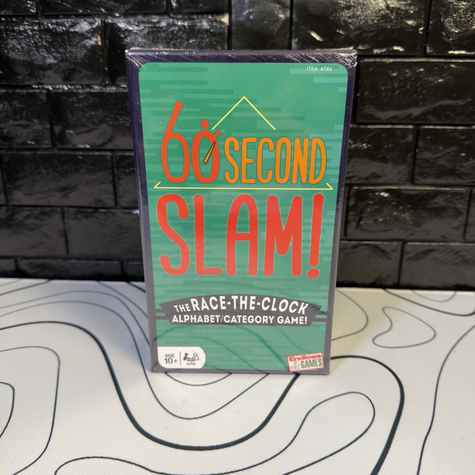 60 Second Slam! Race The Clock Alphabet Category Game, 2-6 Players, Ages 10+ New