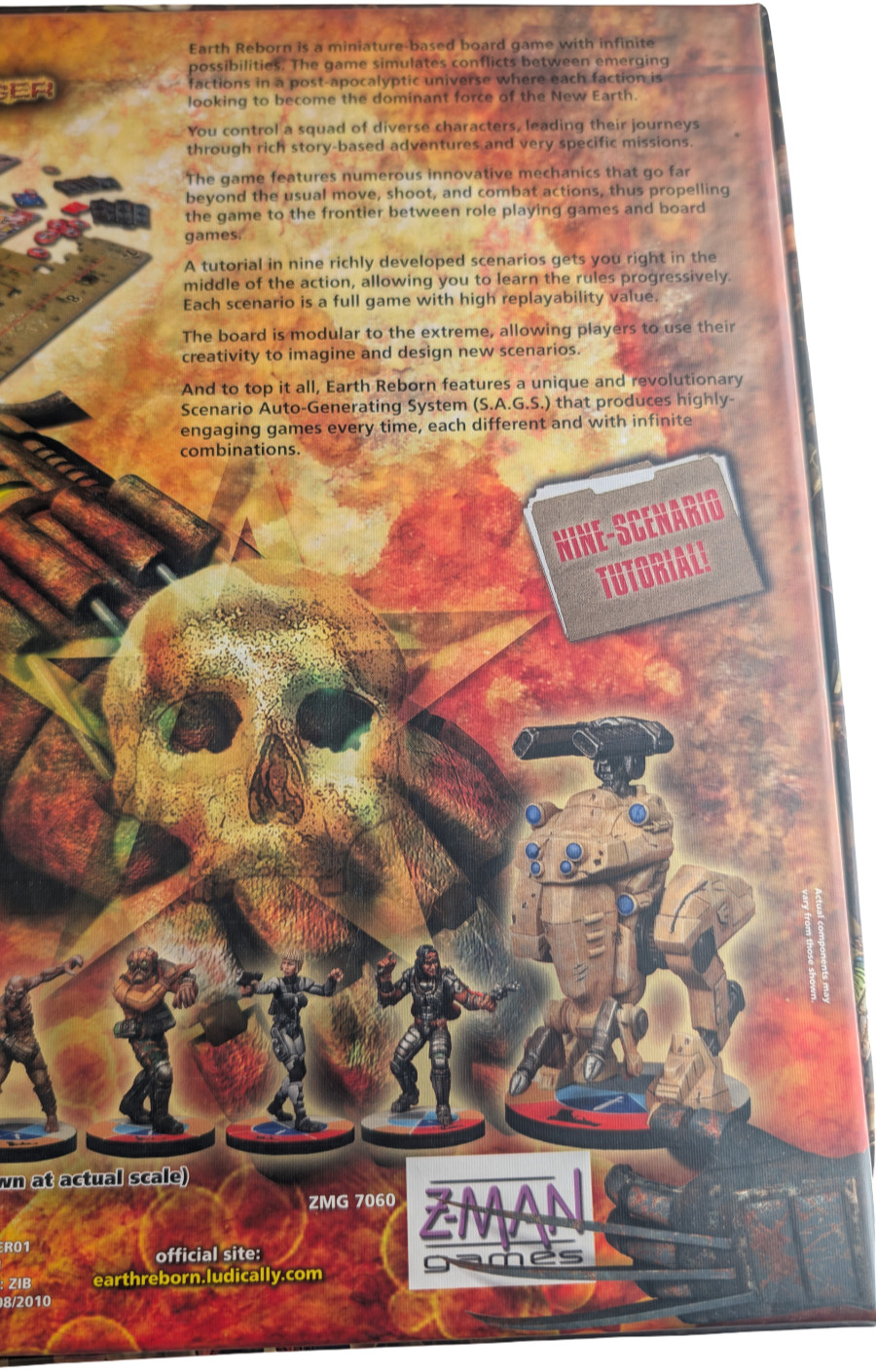 Earth Reborn Board Game Z-Man Games Ludically ER01EN 2010 Miniatures Set