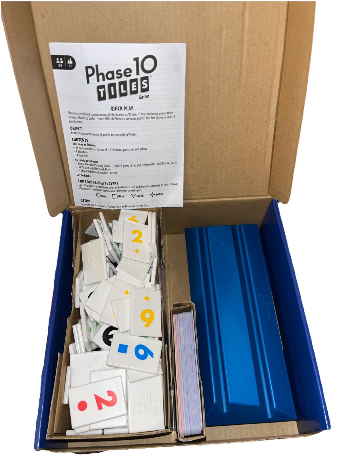 Phase 10 Tiles Game-Rummy Play for 2-4 Players with Unique Phases Ages 7+ C5